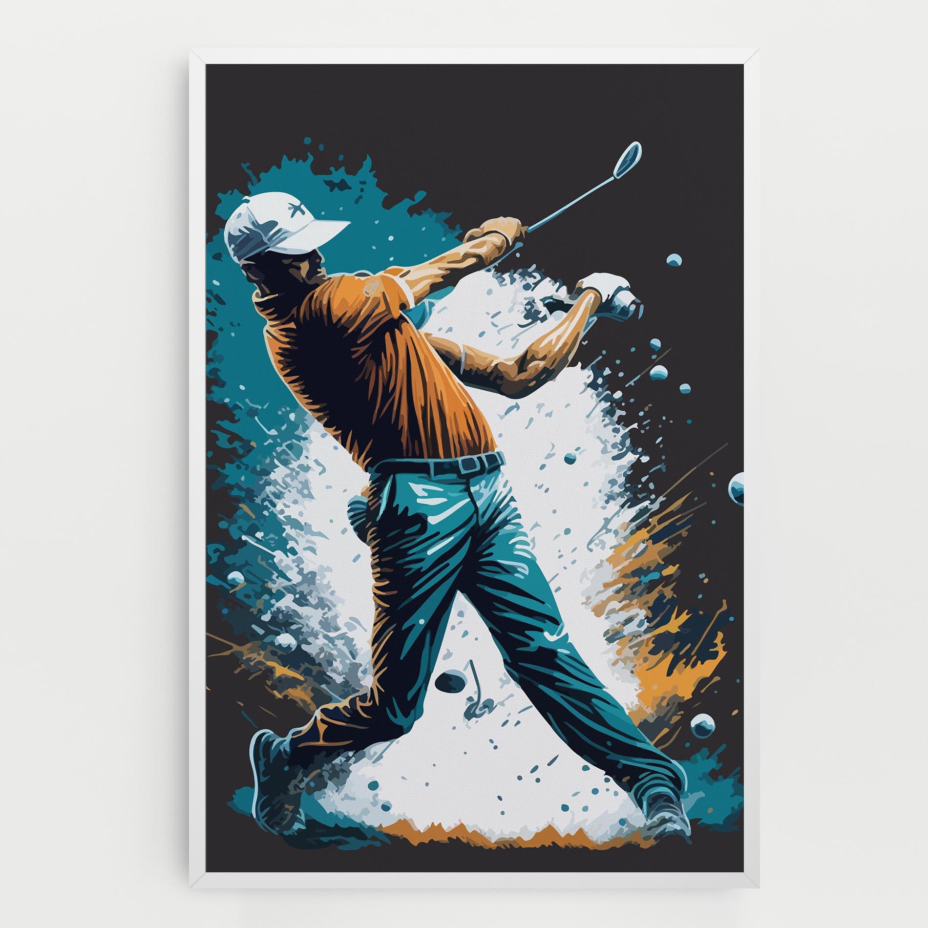 Vászonkép Golf On Grey mockup 0