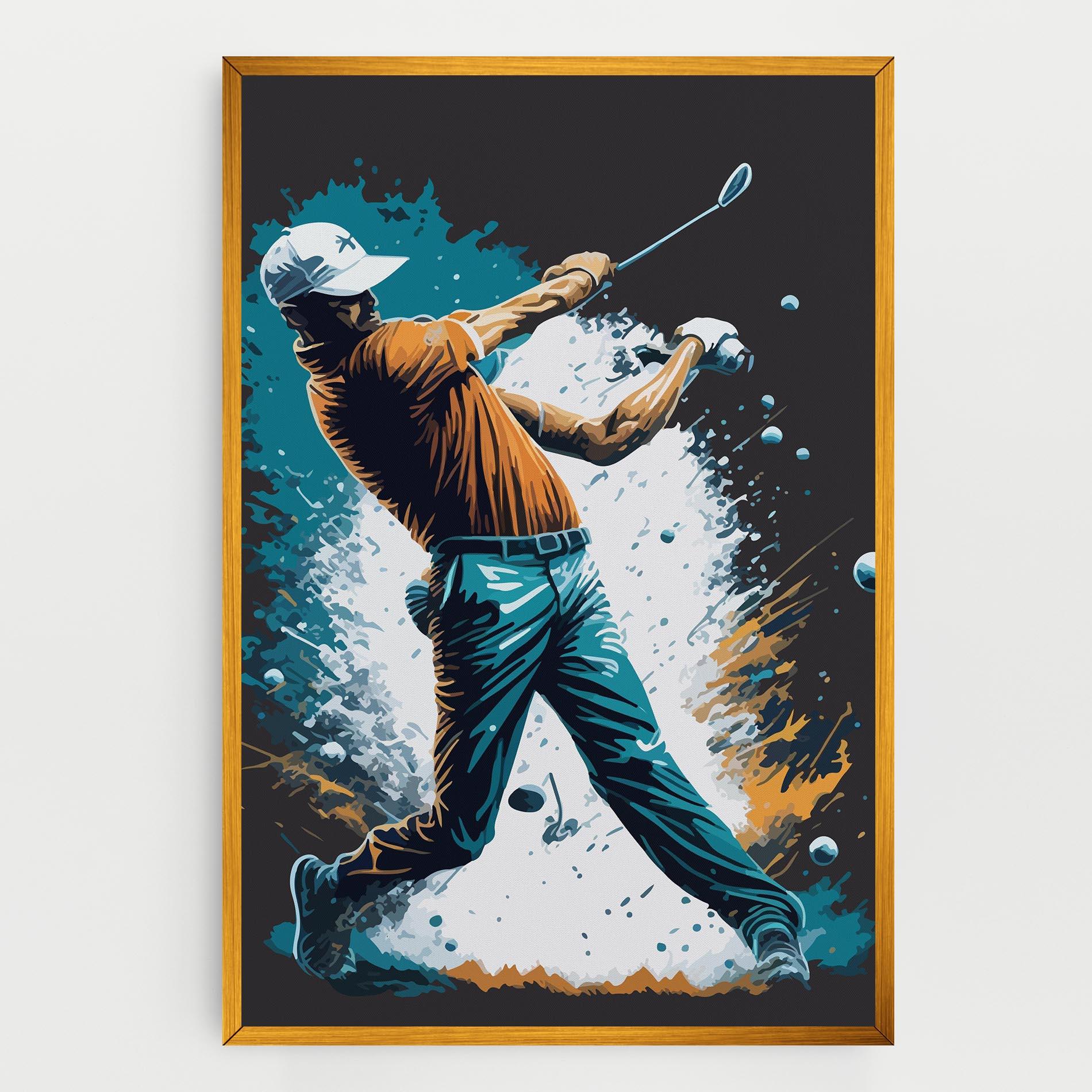 Vászonkép Golf On Grey mockup 0