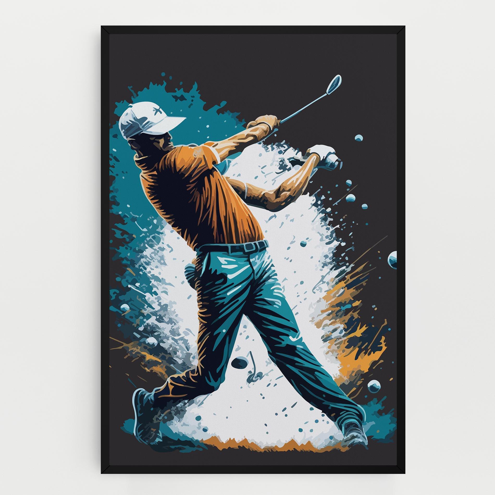 Vászonkép Golf On Grey mockup 0