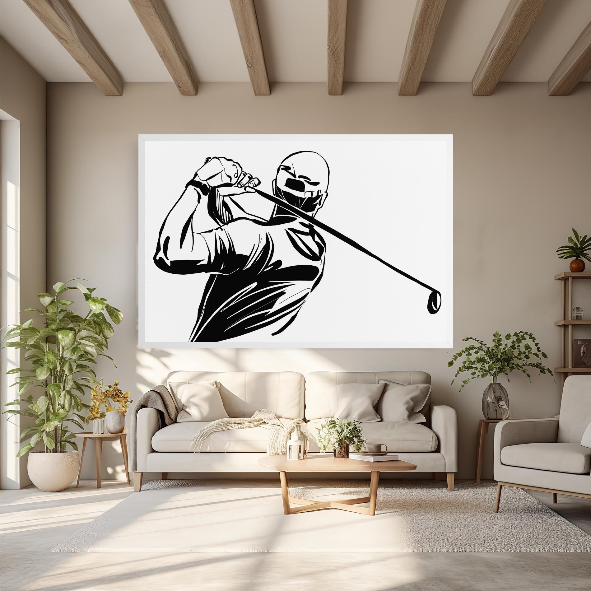 Vászonkép Golf Back mockup 6