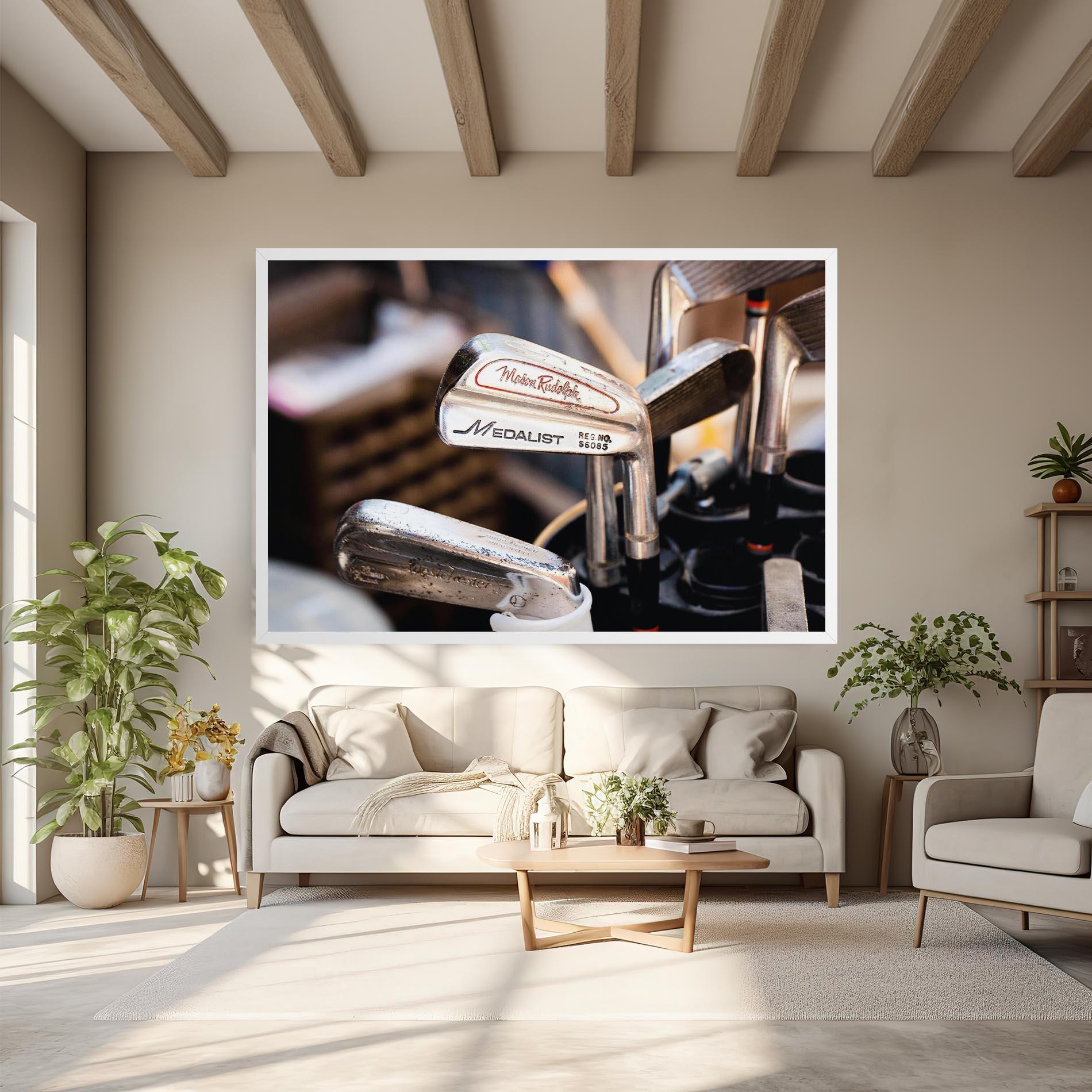 Vászonkép Silver Golf Club mockup 6