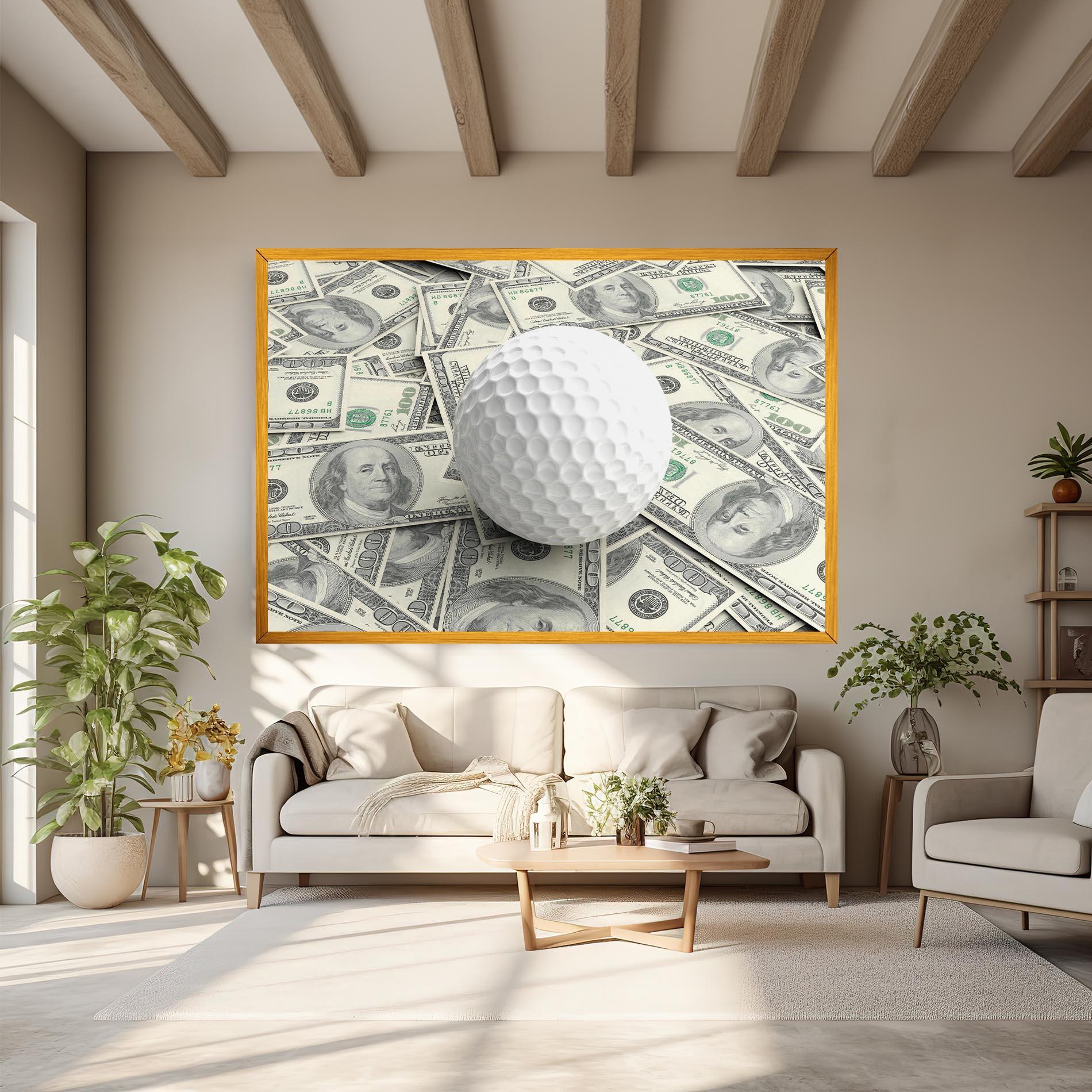 Vászonkép 3d Golf Ball mockup 6
