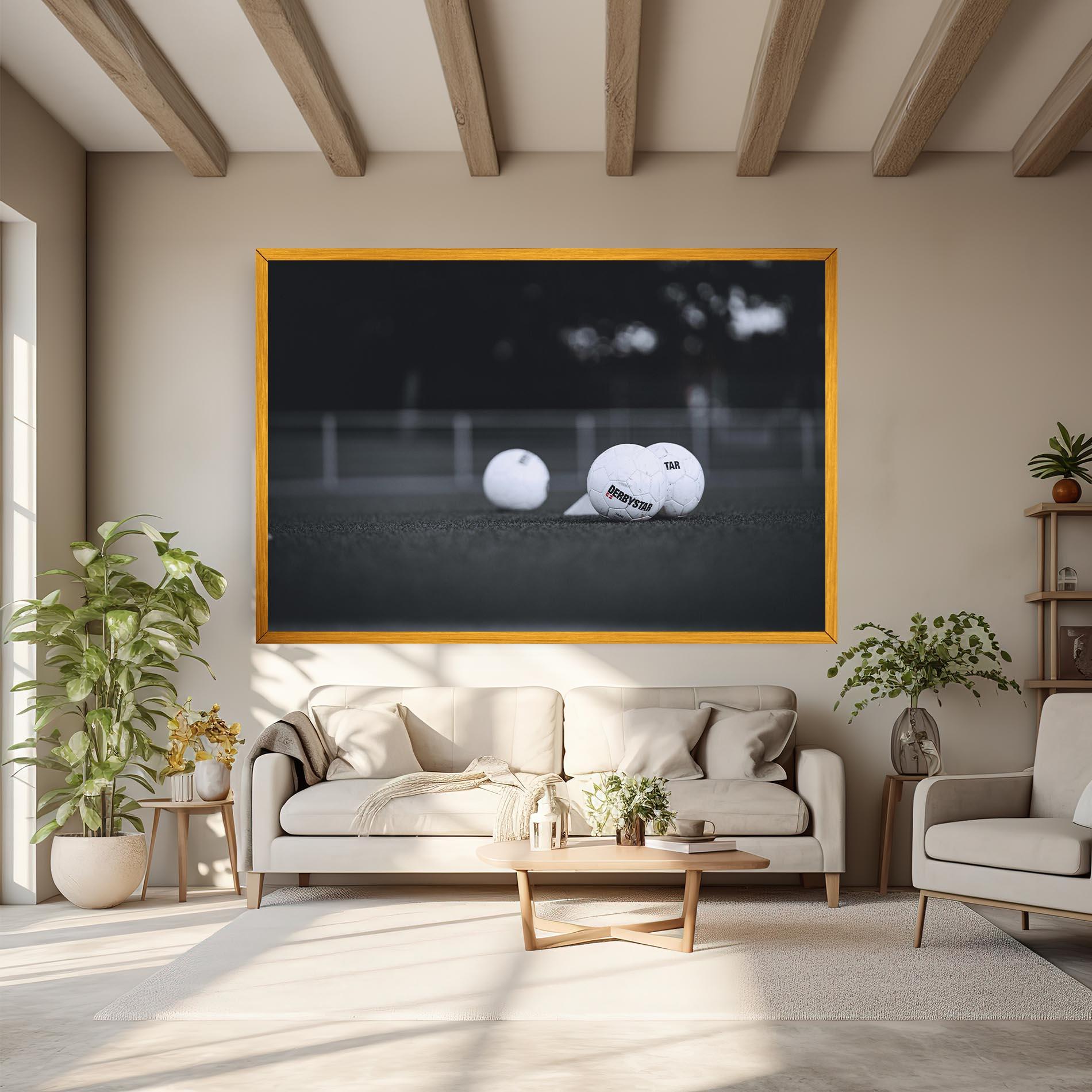 Vászonkép Golf Ball On Grey mockup 6