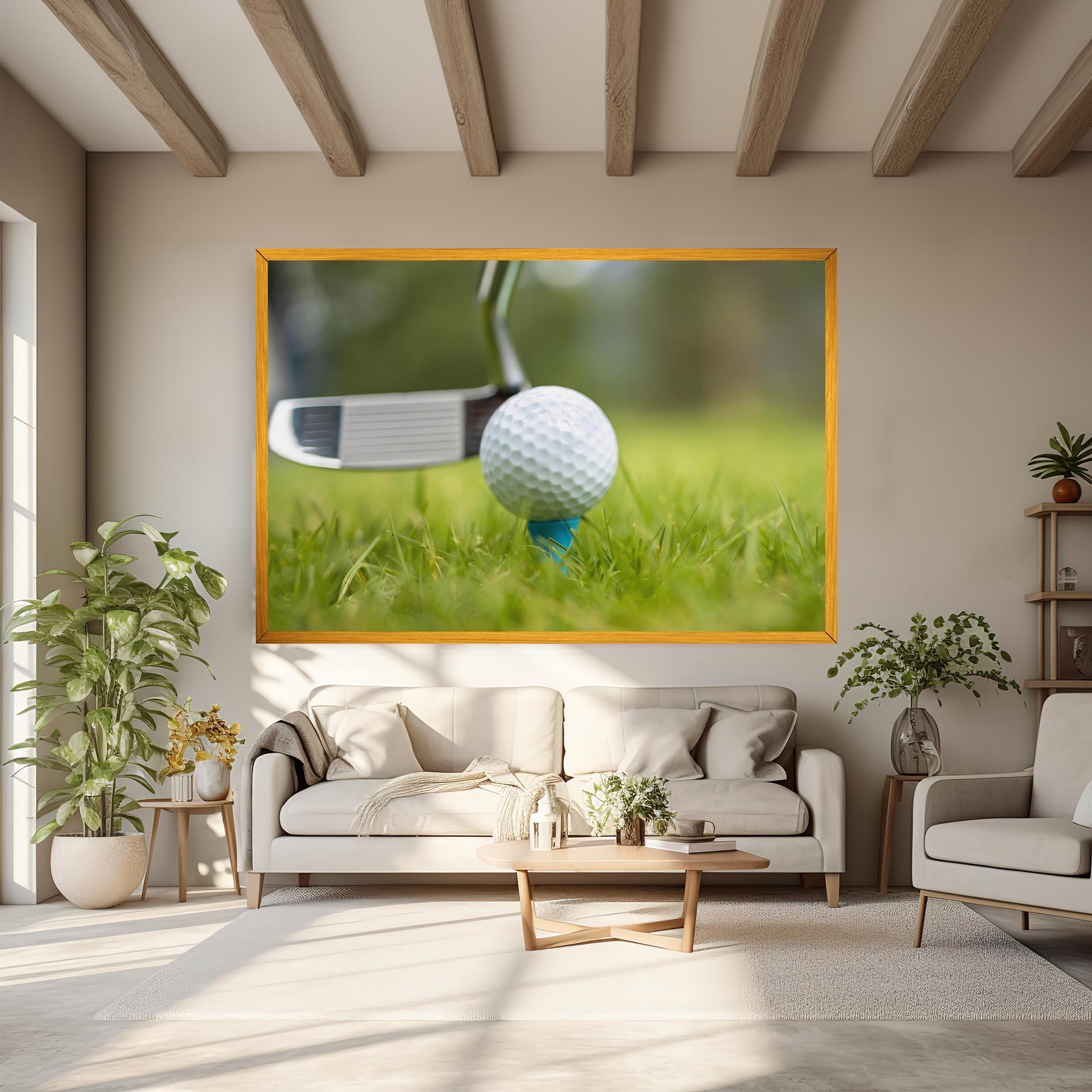 Vászonkép Golf Ball Tee mockup 6
