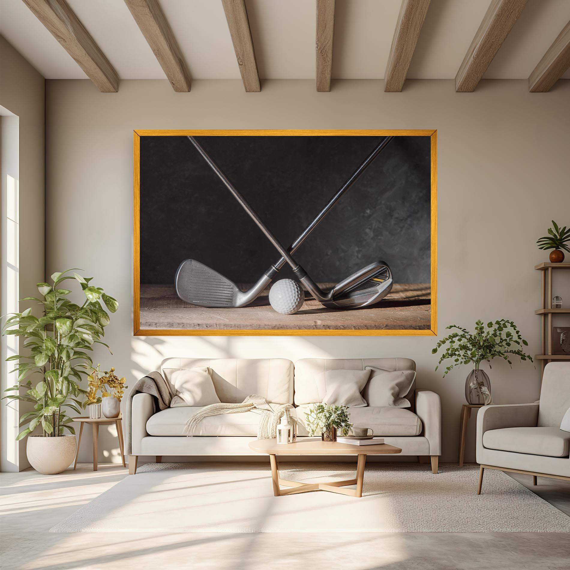 Vászonkép Golf Club Ball mockup 6