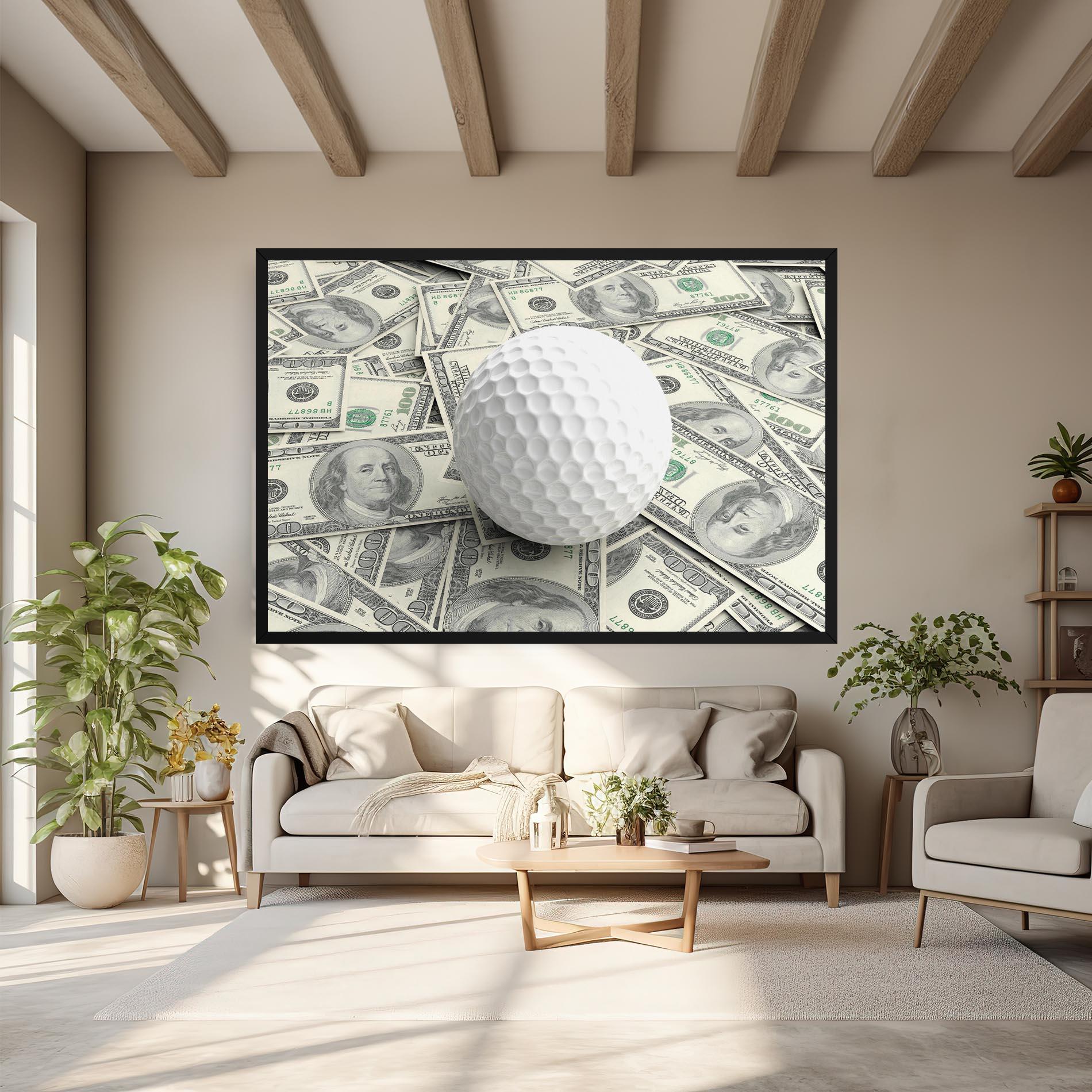 Vászonkép 3d Golf Ball mockup 6