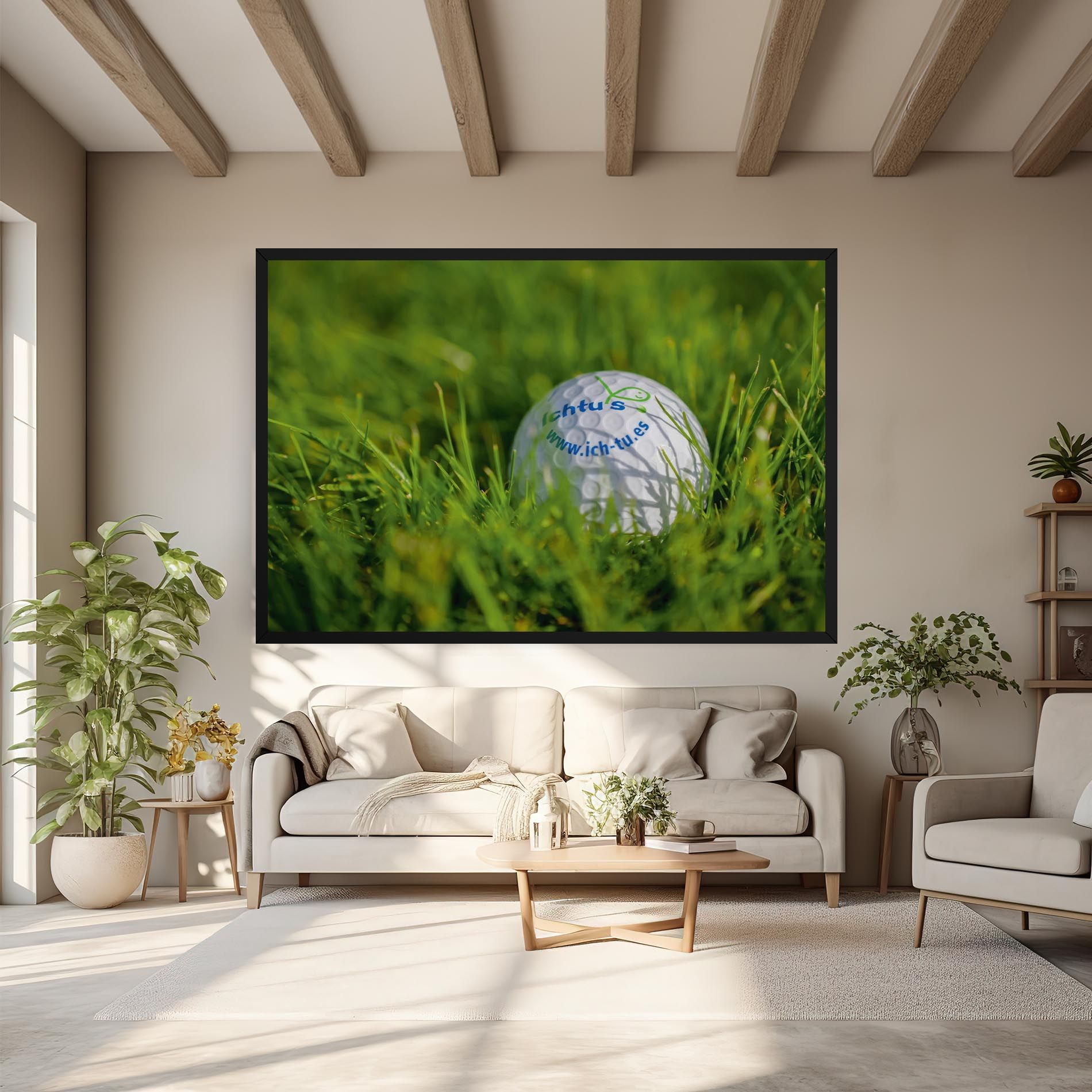 Golf Ball In Grass mockup 6