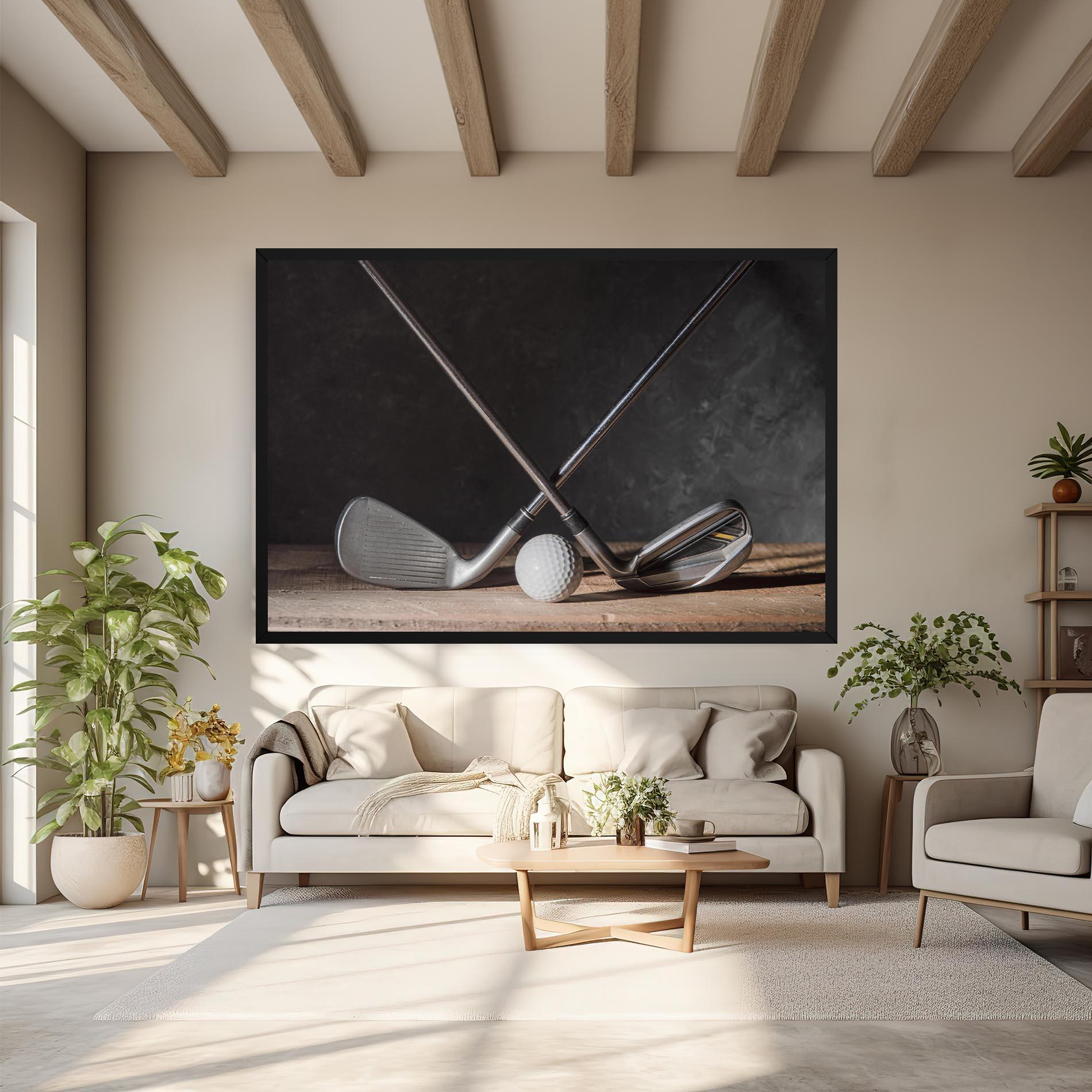 Vászonkép Golf Club Ball mockup 6