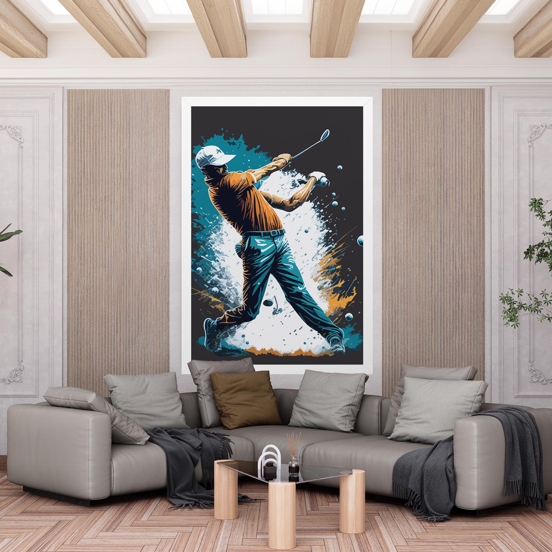 Vászonkép Golf On Grey mockup 6