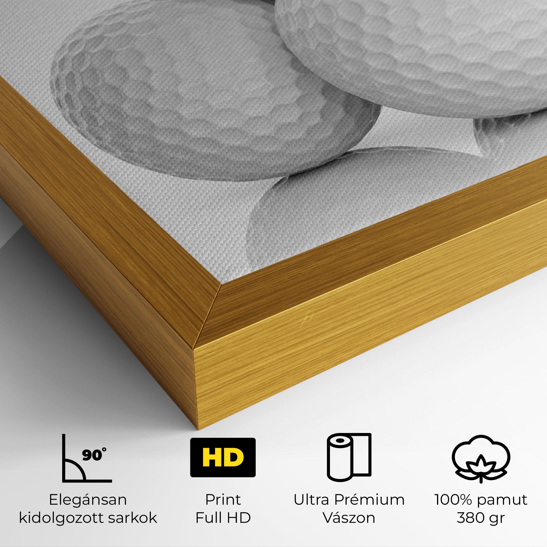 Vászonkép 3d Golf Balls mockup 4