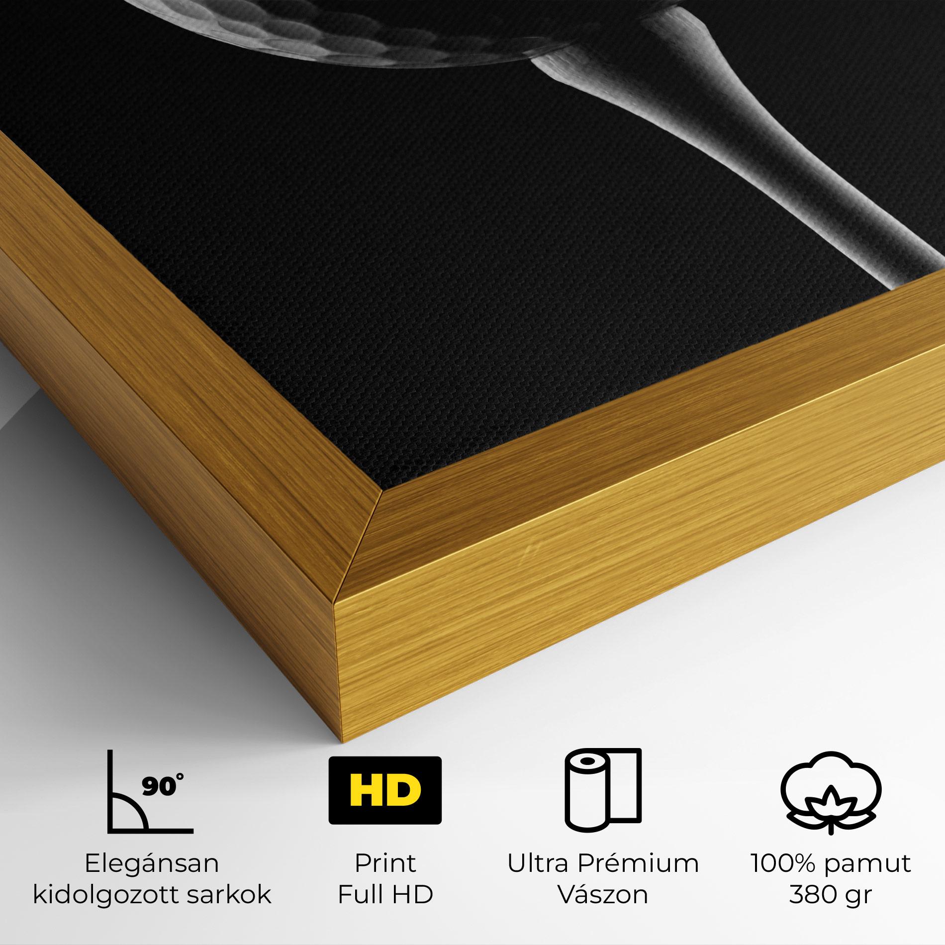 Vászonkép Golf Ball Black mockup 4