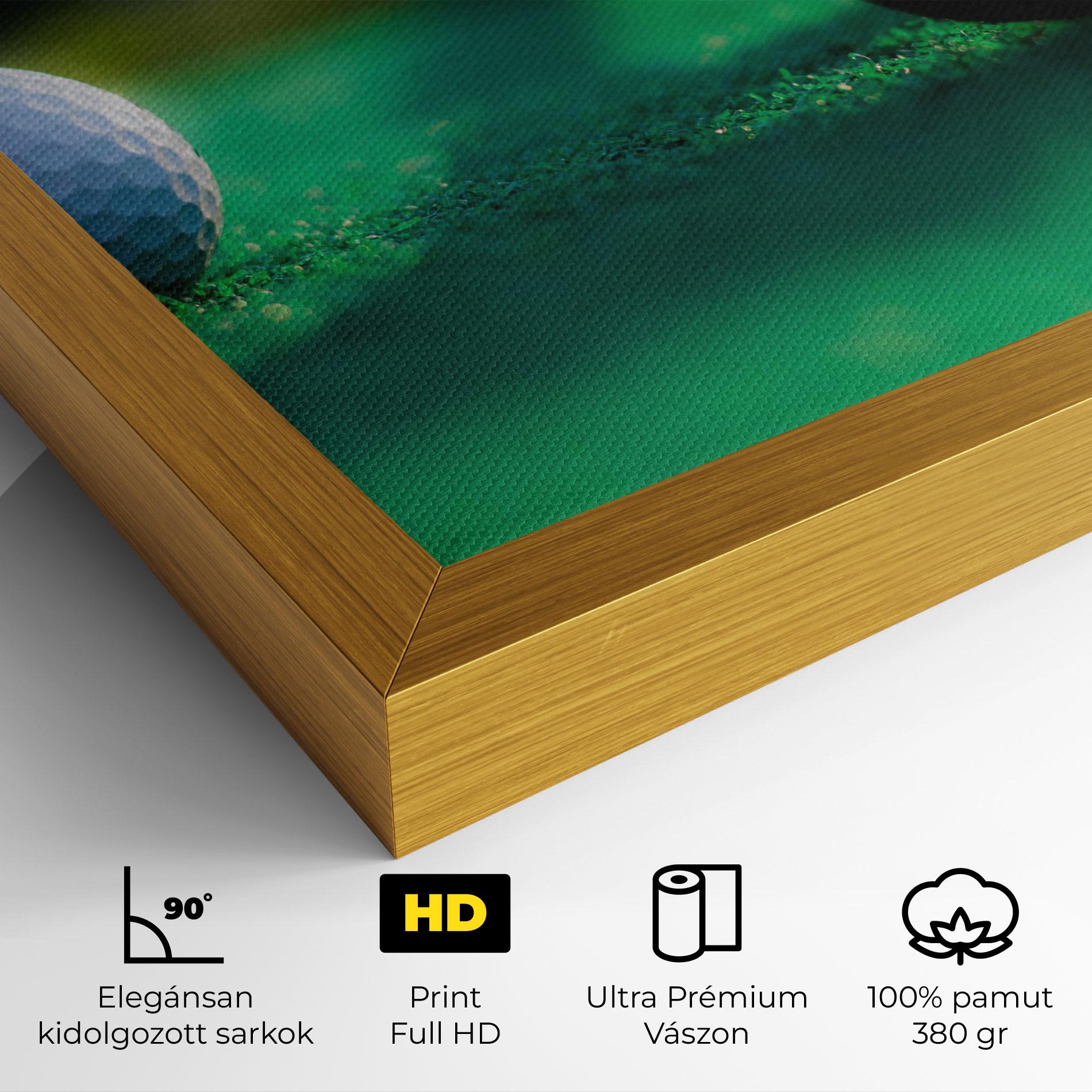 Vászonkép Green Grass Golf Ball mockup 4