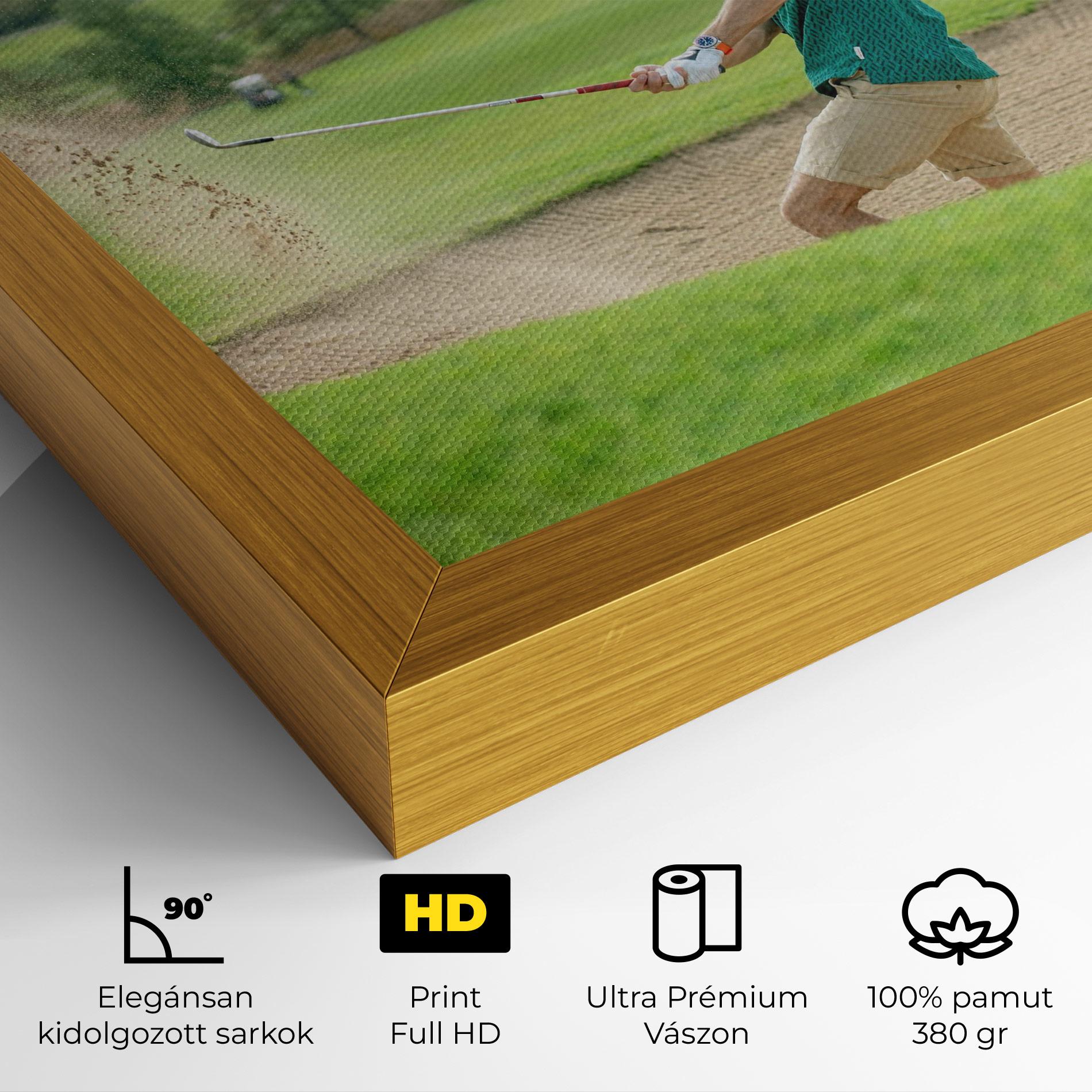 Vászonkép Green Tshirt Golf Player mockup 4