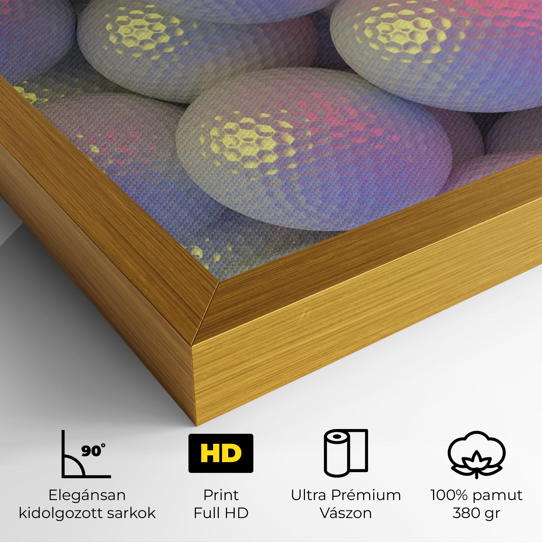 Vászonkép Purple Light Golf Ball mockup 4