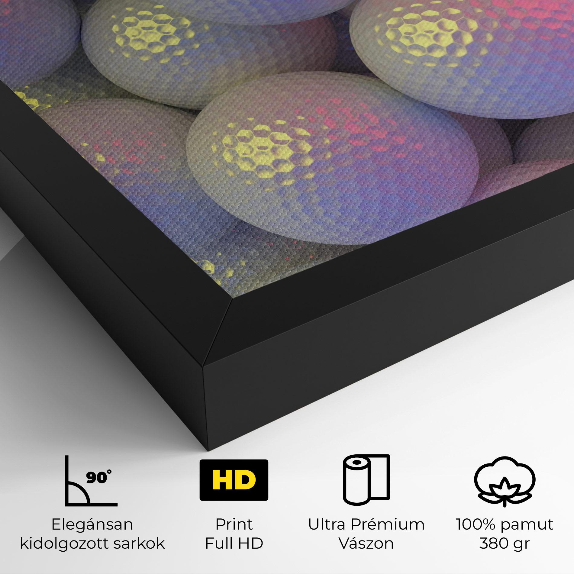Vászonkép Purple Light Golf Ball mockup 4