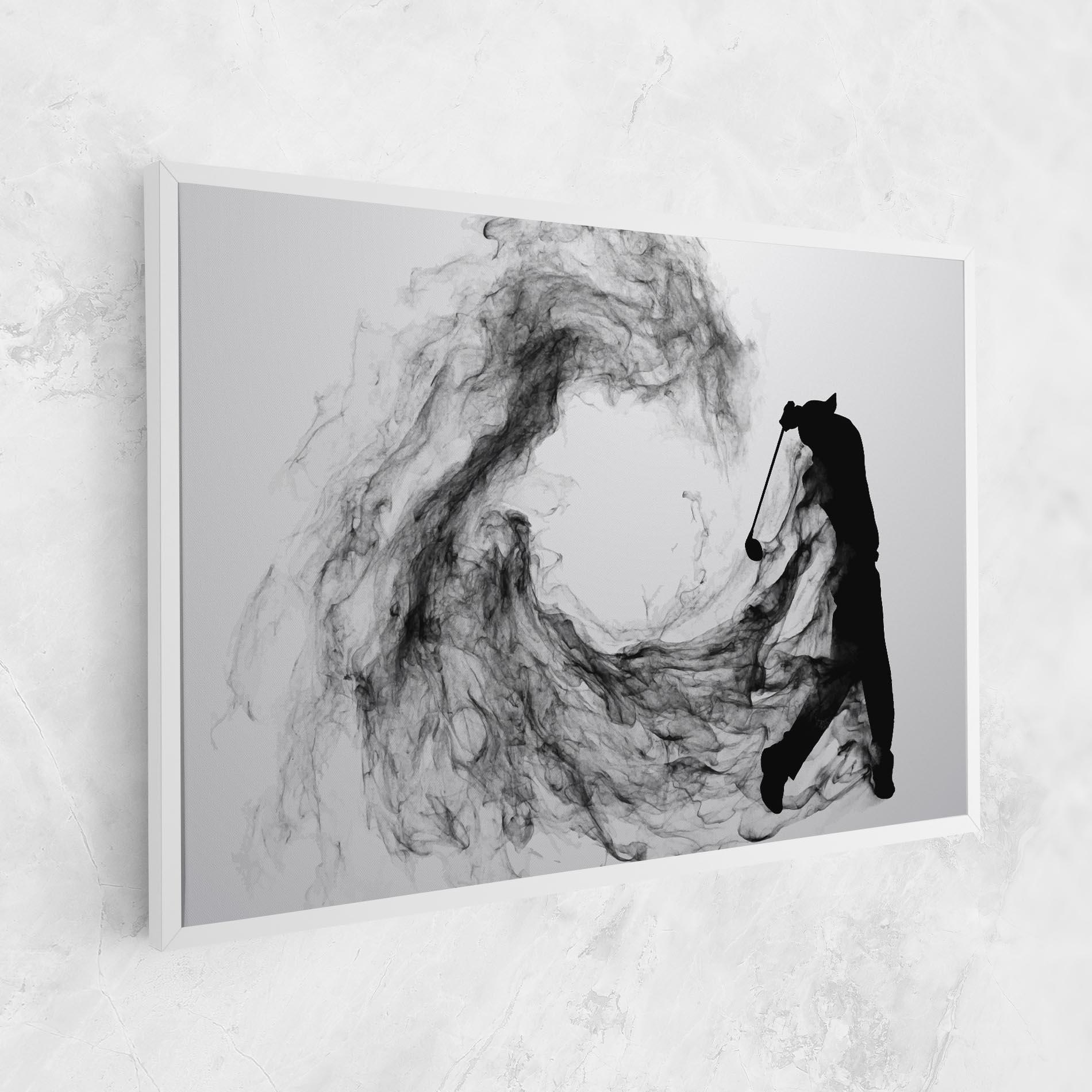 Vászonkép Black Smoke Golf mockup 1