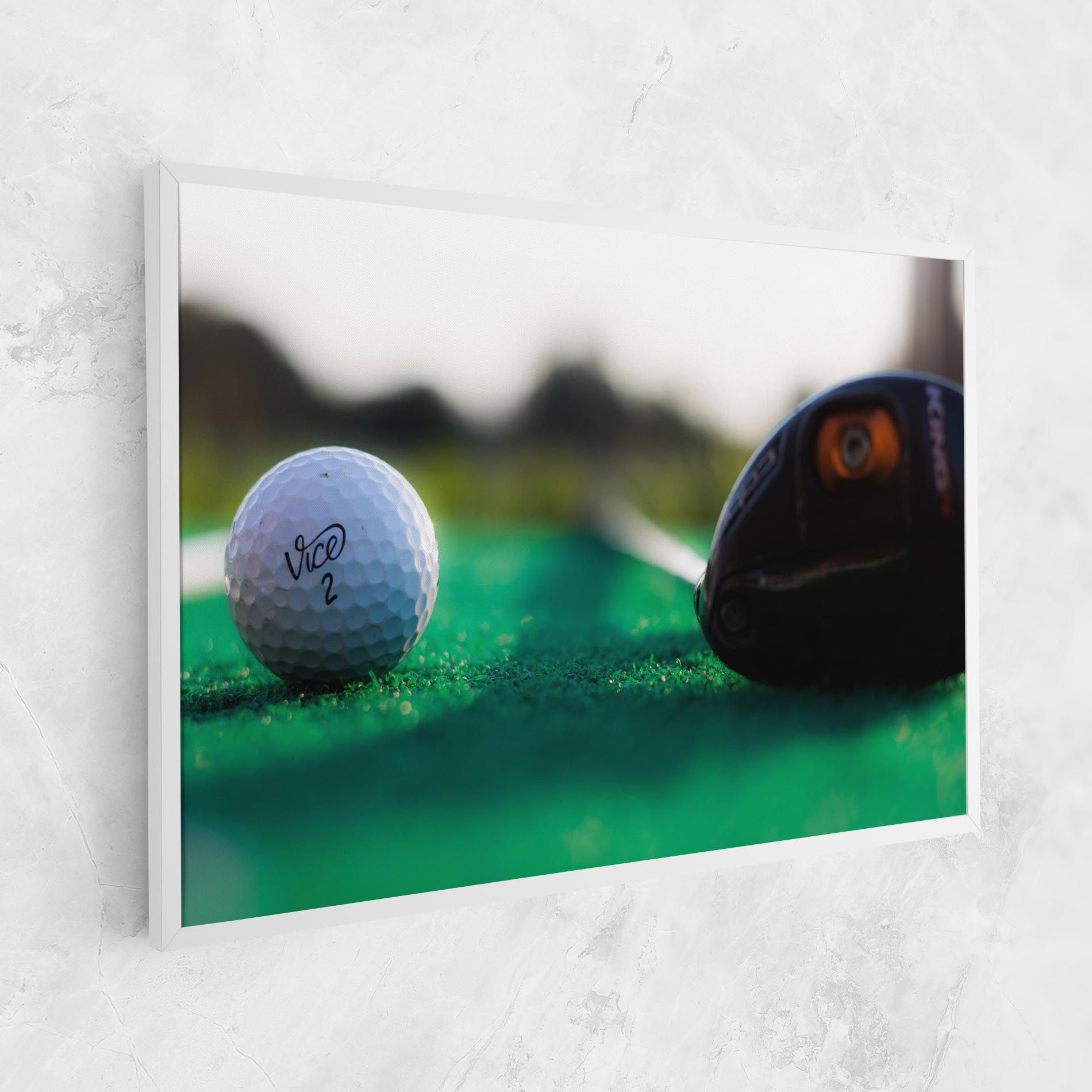 Green Grass Golf Ball mockup 1