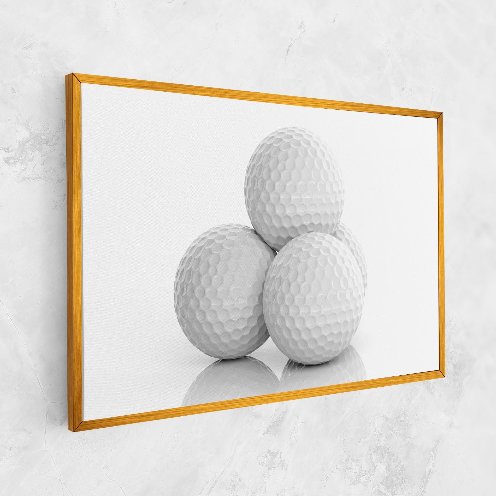 Vászonkép 3d Golf Balls mockup 1