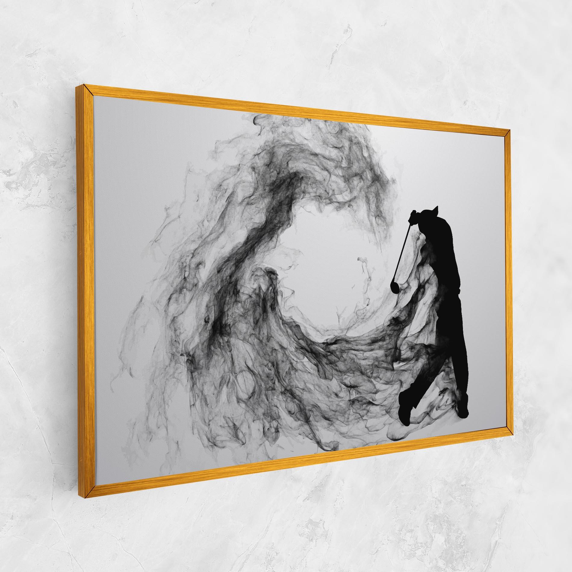 Vászonkép Black Smoke Golf mockup 1