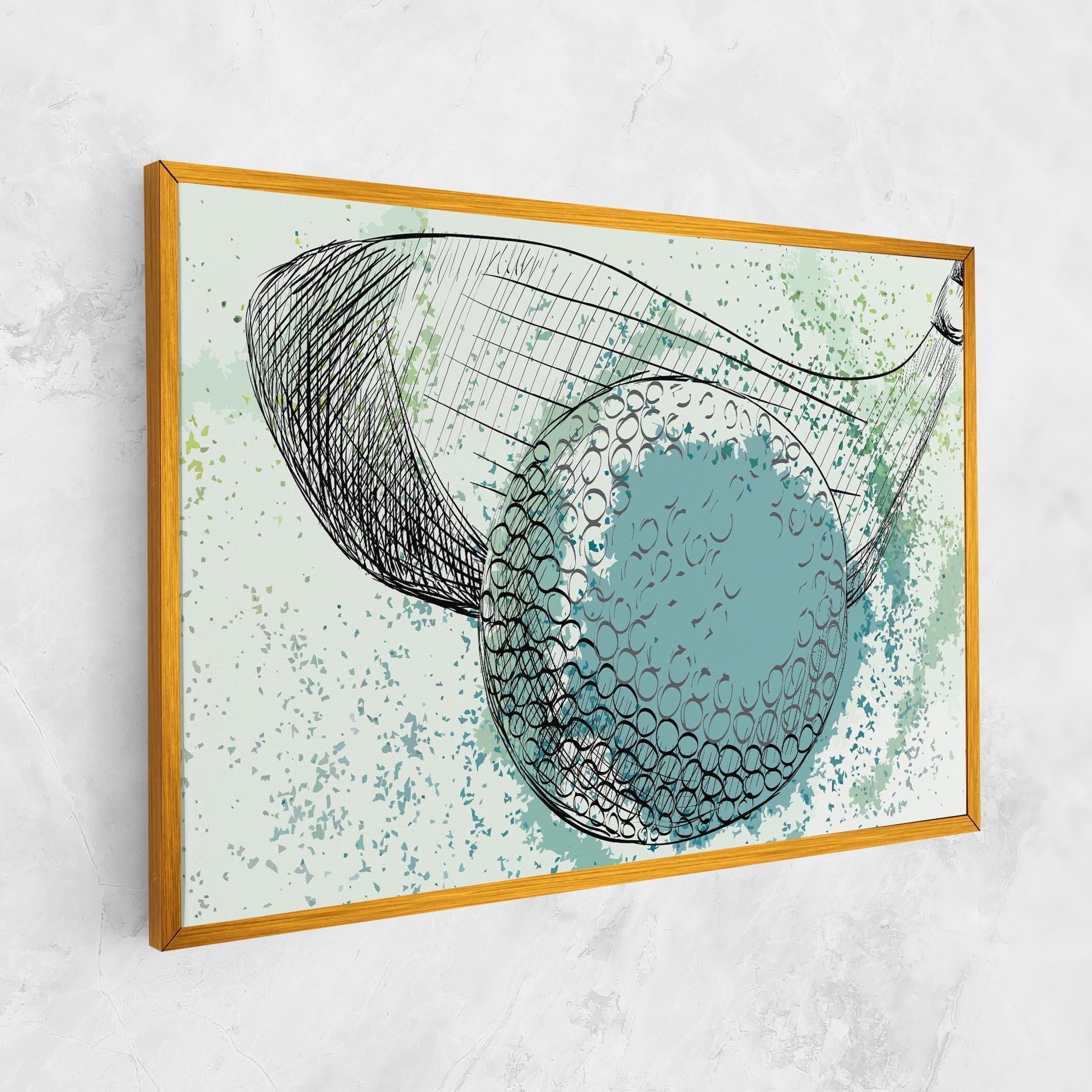 Vászonkép Blue Golf mockup 1