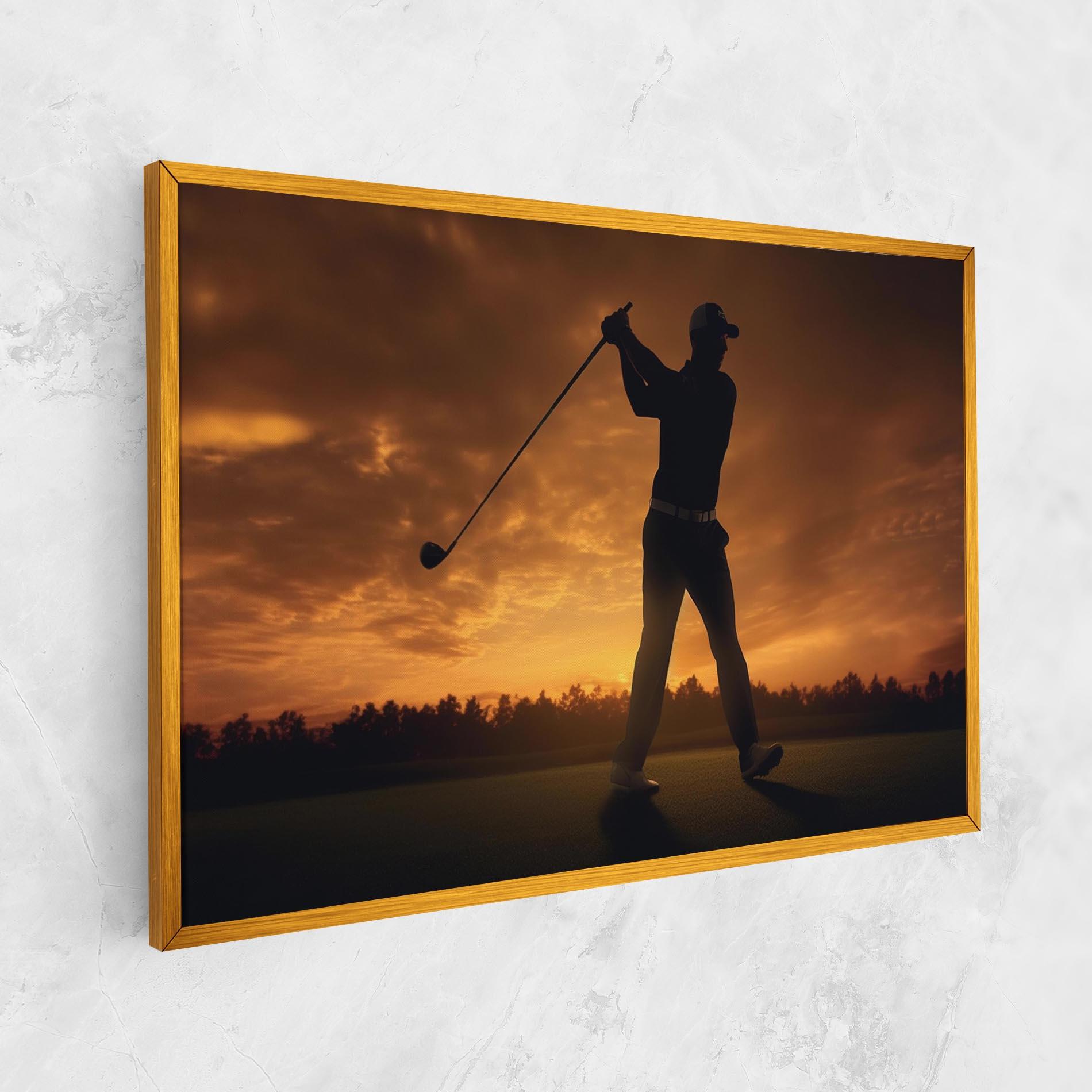 Vászonkép Golf Course Sunset mockup 1