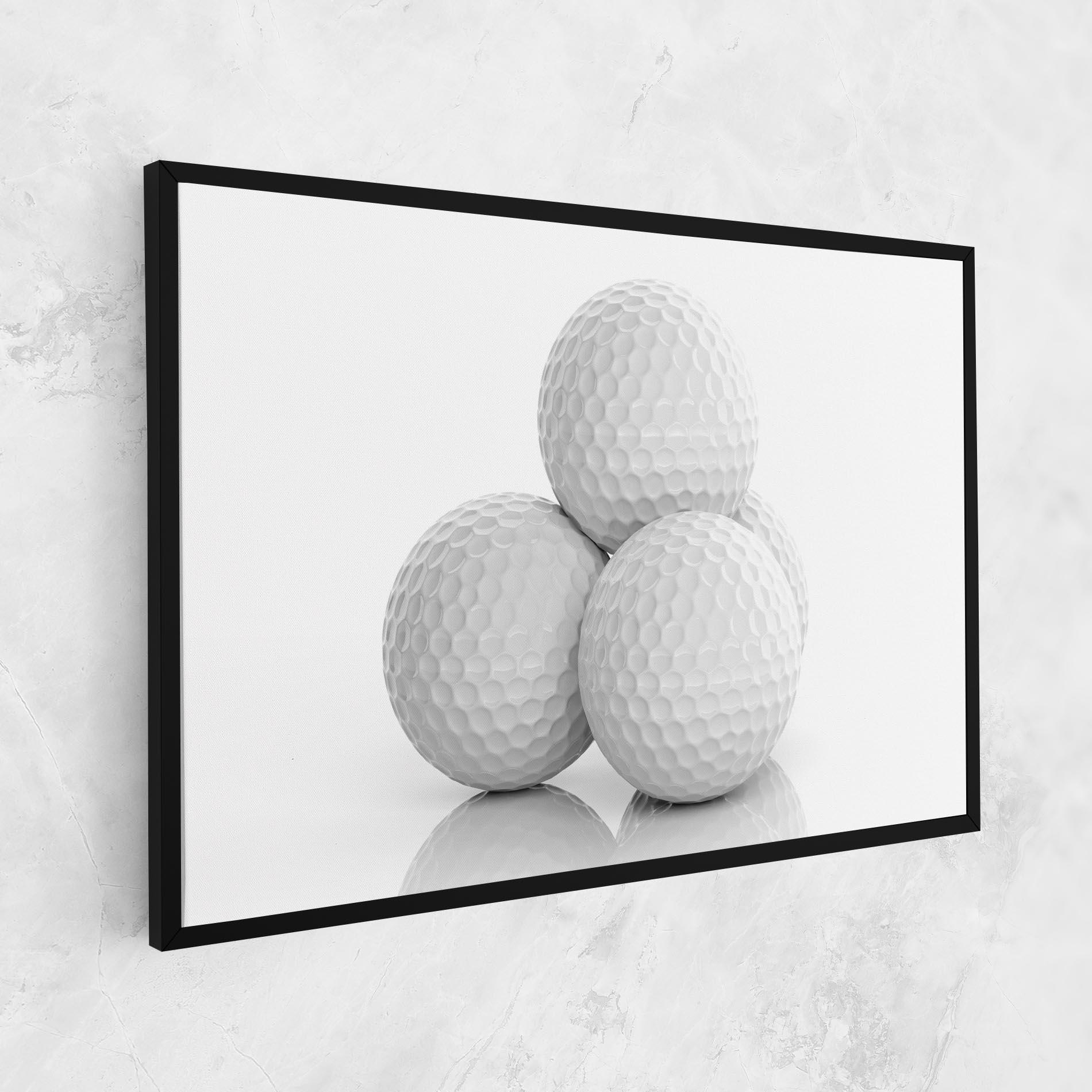 Vászonkép 3d Golf Balls mockup 1
