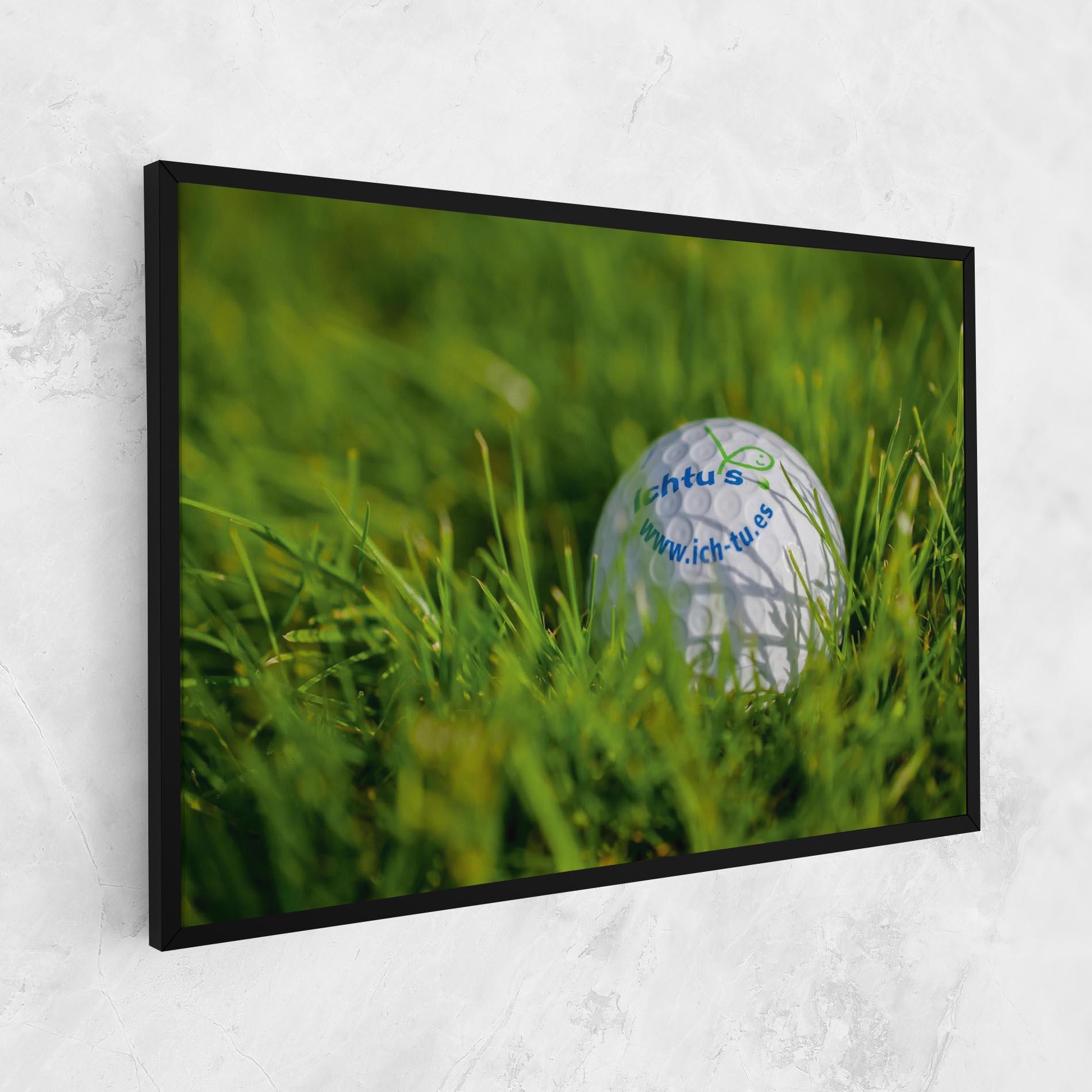 Vászonkép Golf Ball In Grass mockup 1