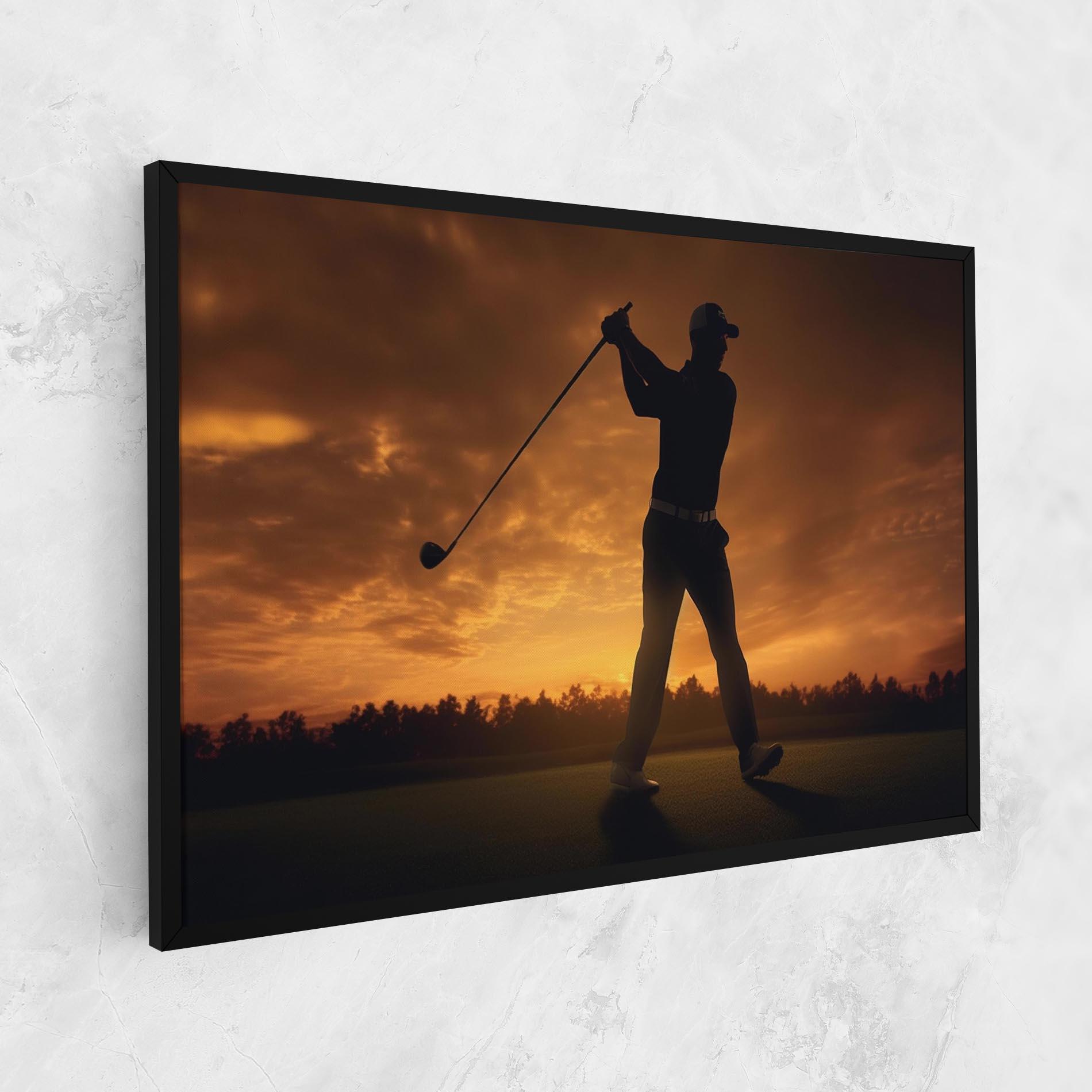 Vászonkép Golf Course Sunset mockup 1