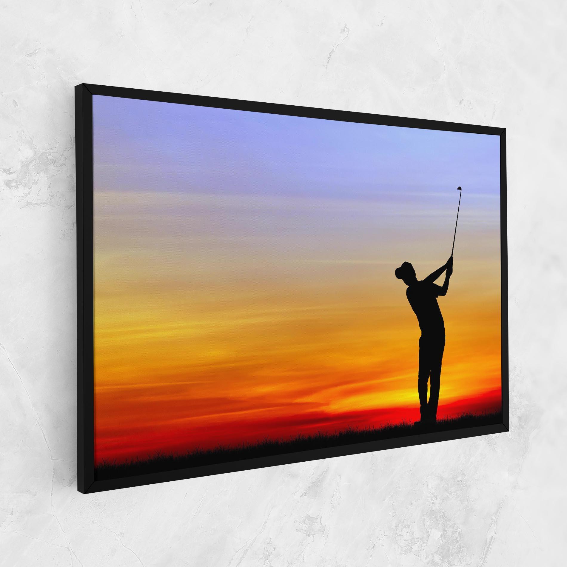 Vászonkép Playing Golf Sunrise mockup 1