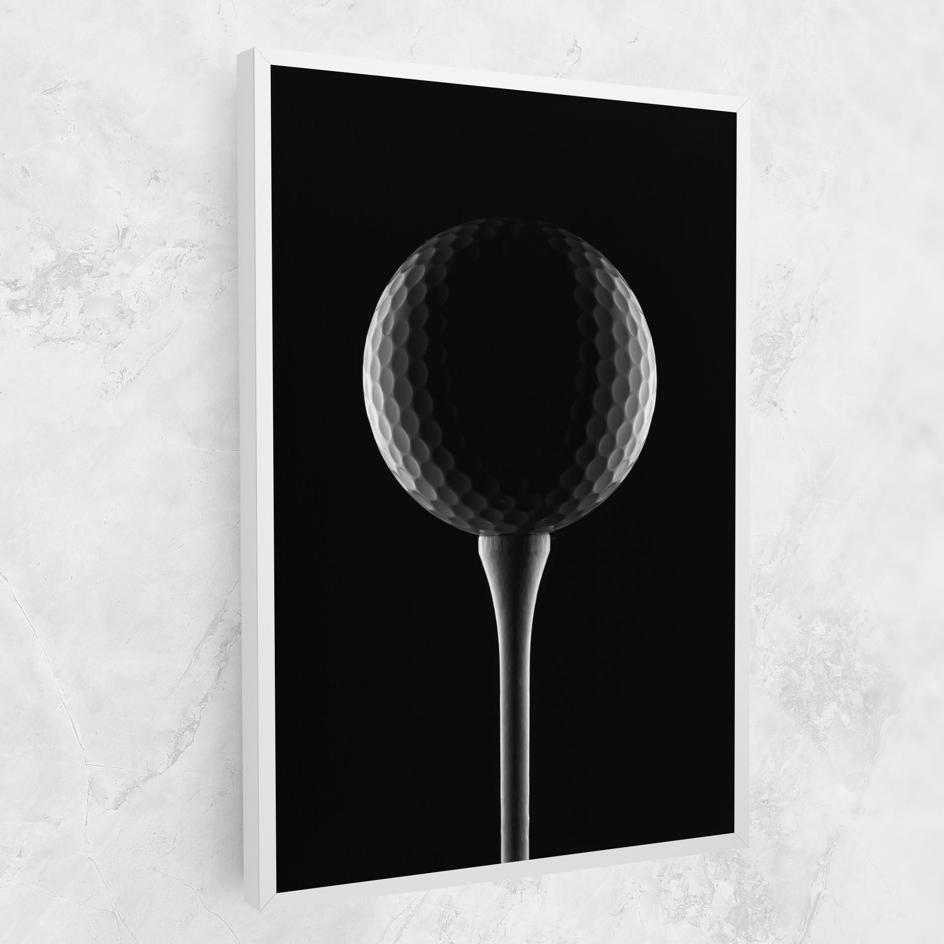 Vászonkép Golf Ball Black mockup 1