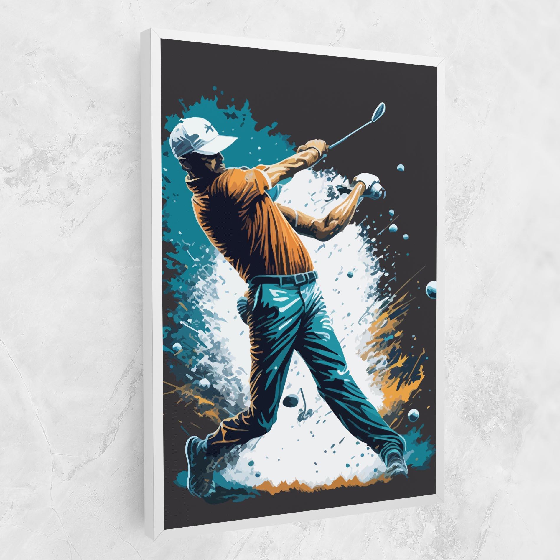 Vászonkép Golf On Grey mockup 1
