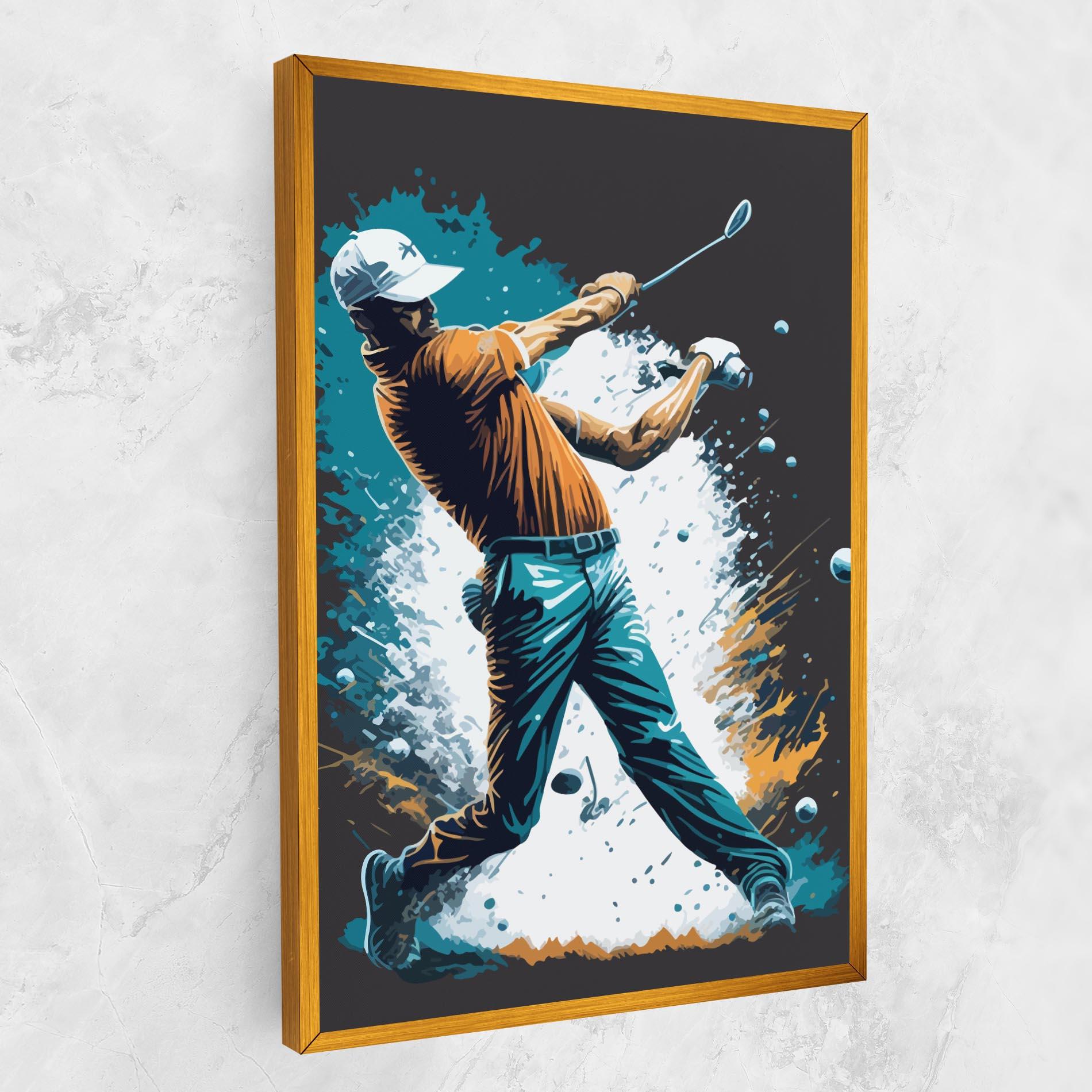 Vászonkép Golf On Grey mockup 1