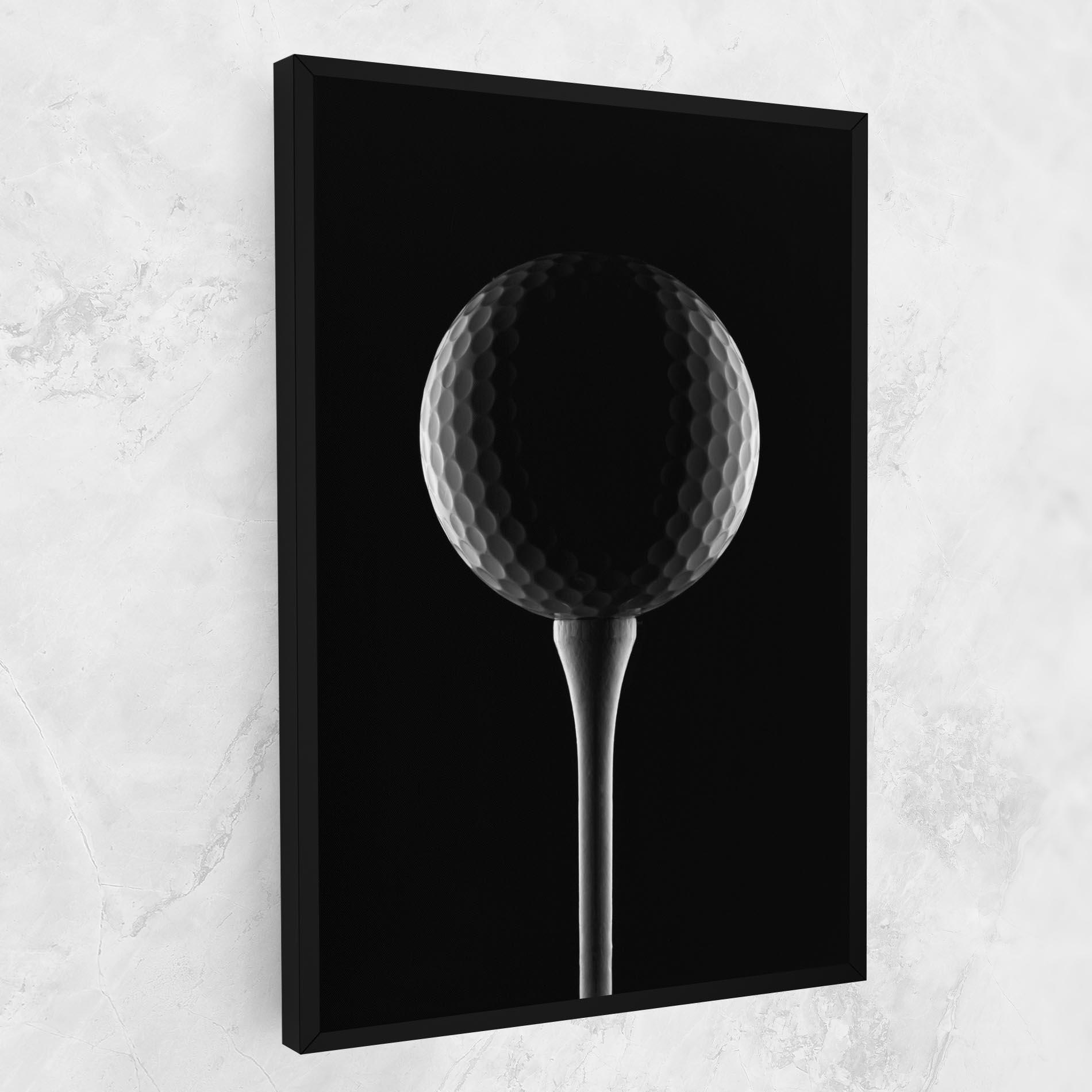 Vászonkép Golf Ball Black mockup 1