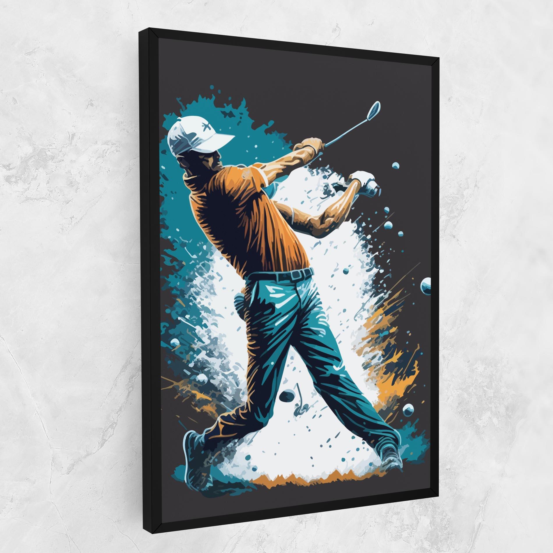 Vászonkép Golf On Grey mockup 1
