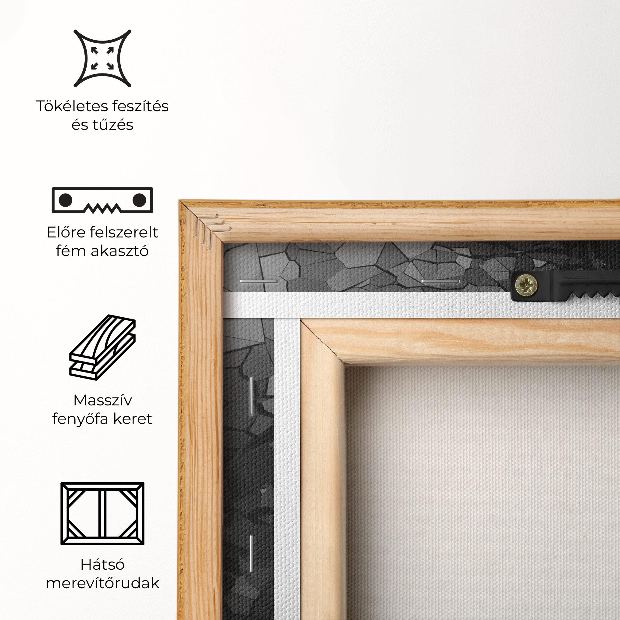 Vászonkép Black Wall Golf Ball mockup 5