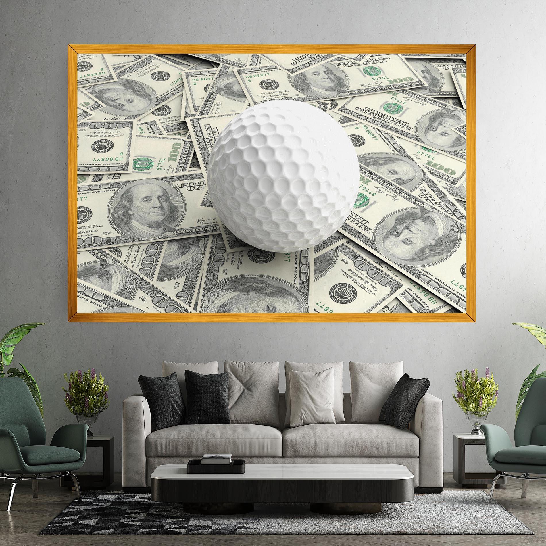 Vászonkép 3d Golf Ball mockup 7