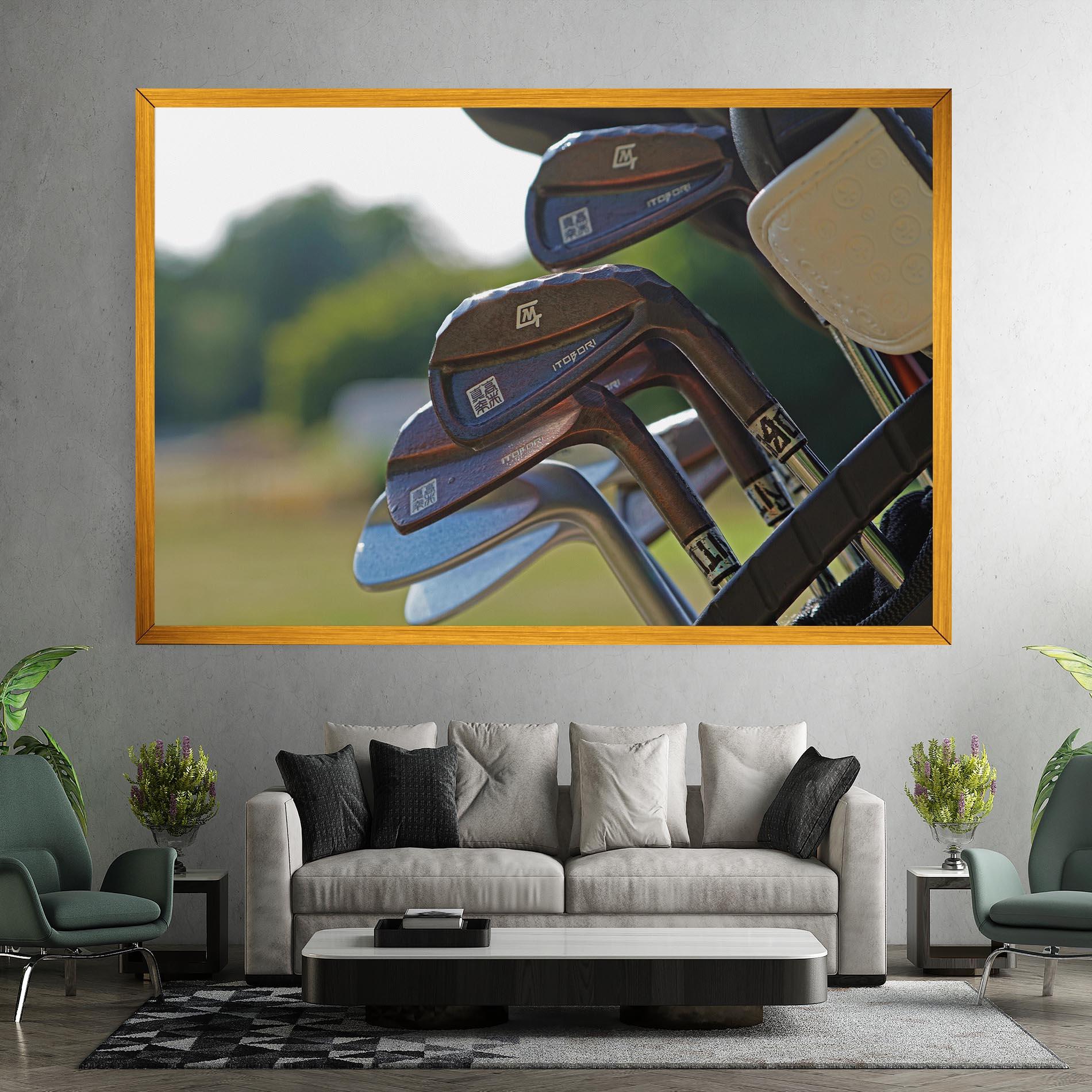 Vászonkép Brown Golf Club mockup 7