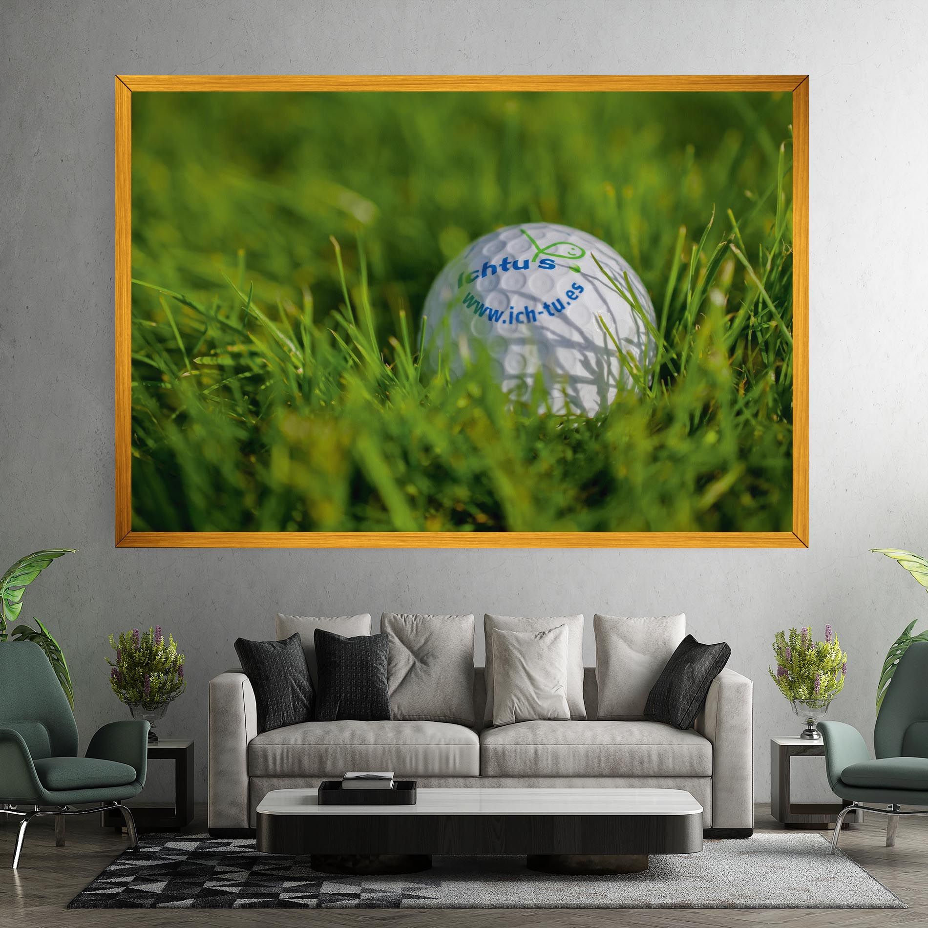 Golf Ball In Grass mockup 7