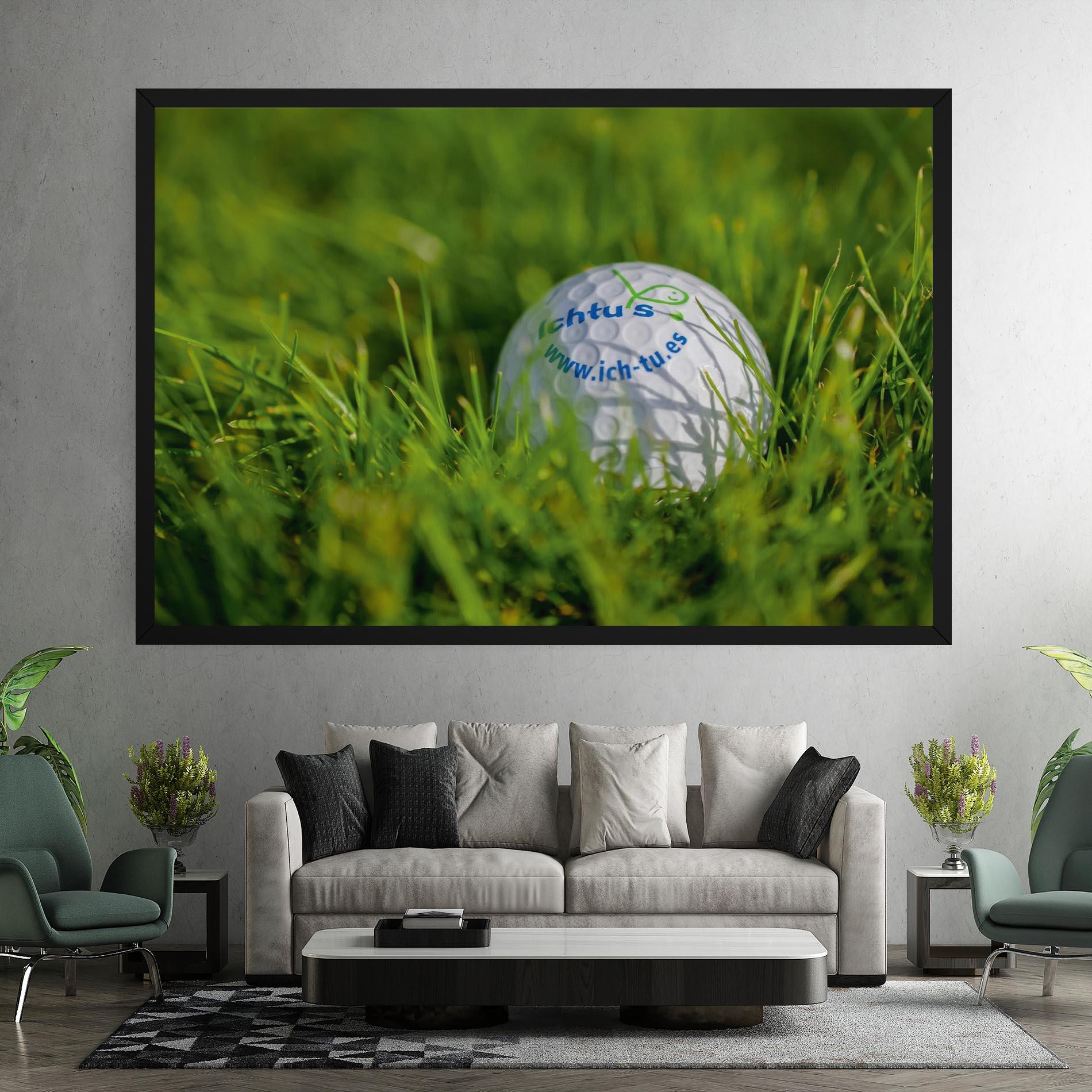 Vászonkép Golf Ball In Grass mockup 7