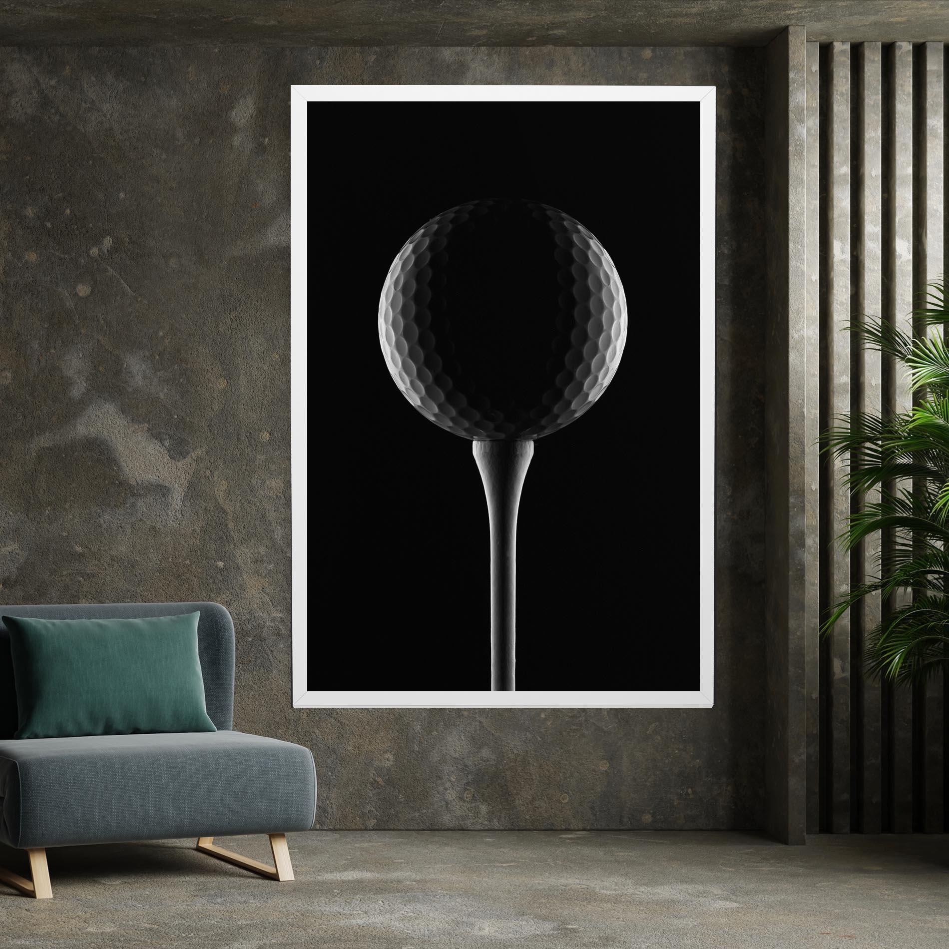 Vászonkép Golf Ball Black mockup 7