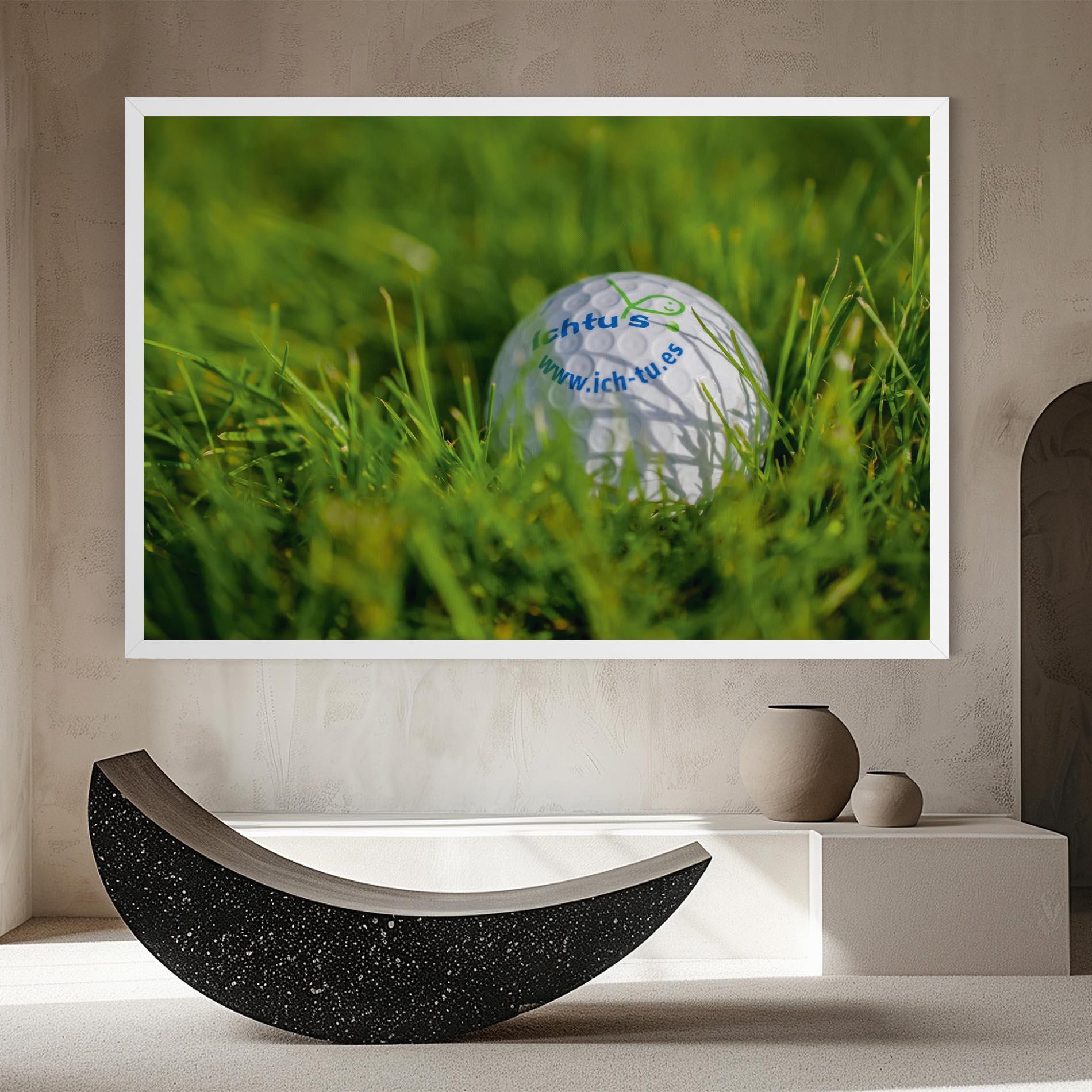 Vászonkép Golf Ball In Grass mockup 8