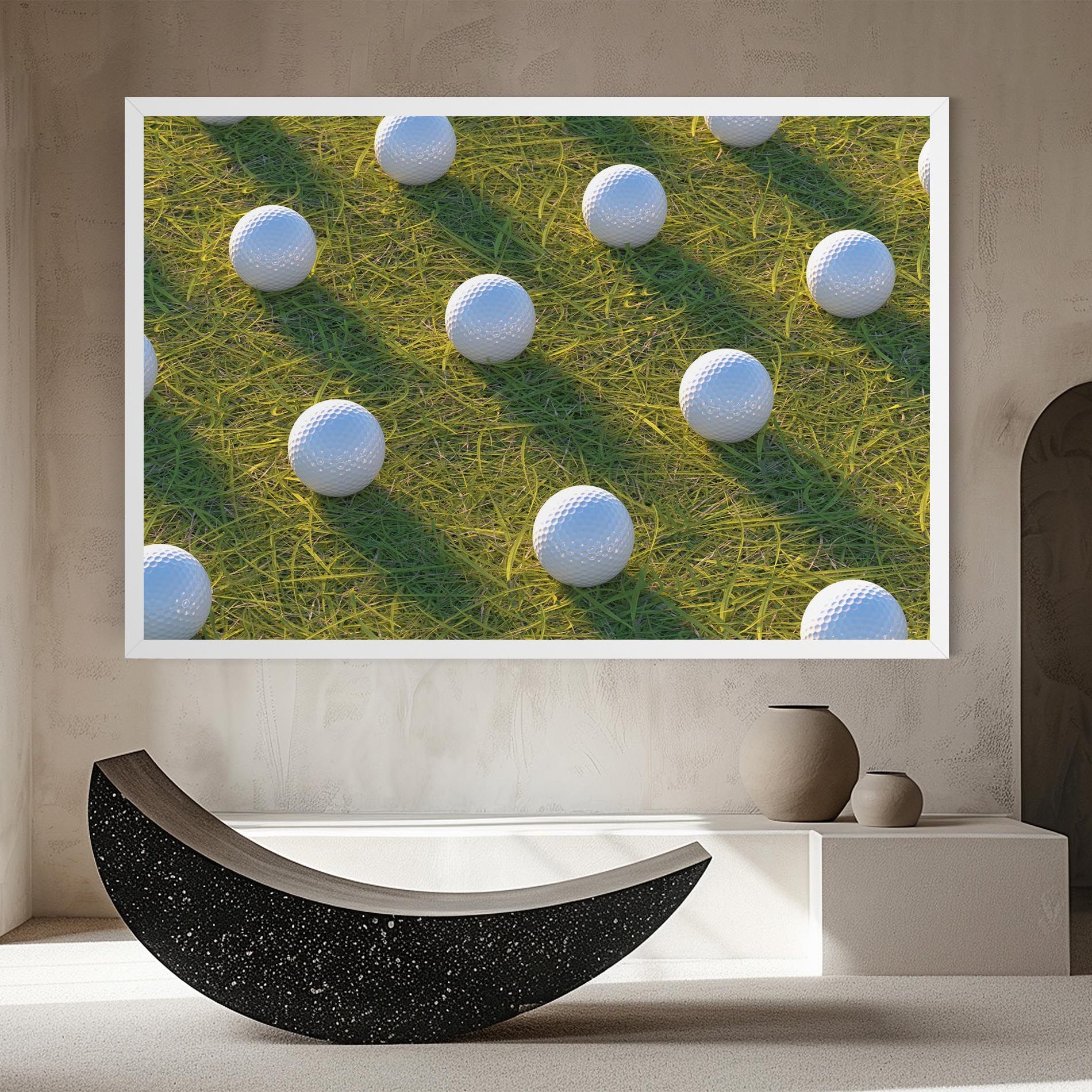 Golf Ball On Grass mockup 8