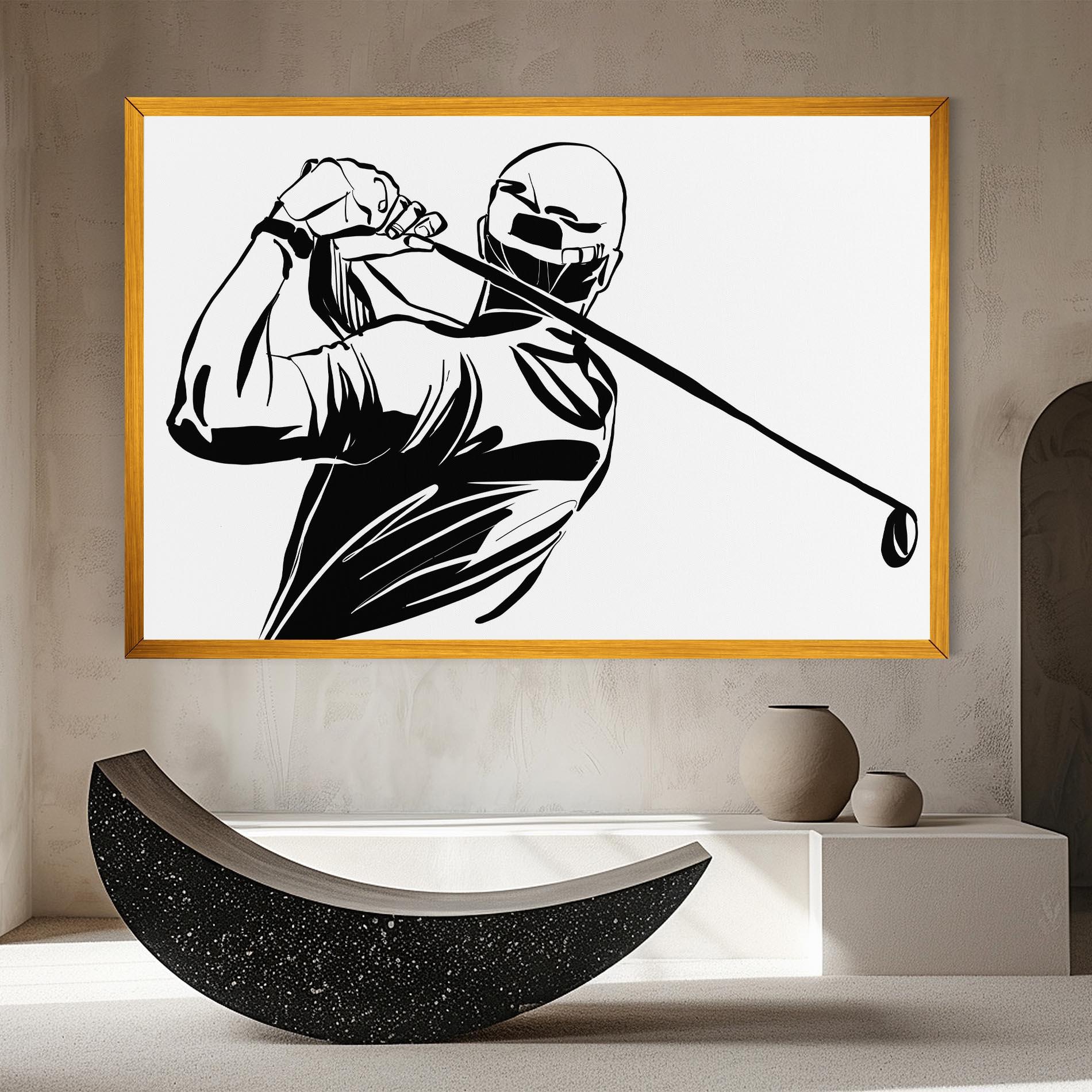 Vászonkép Golf Back mockup 8