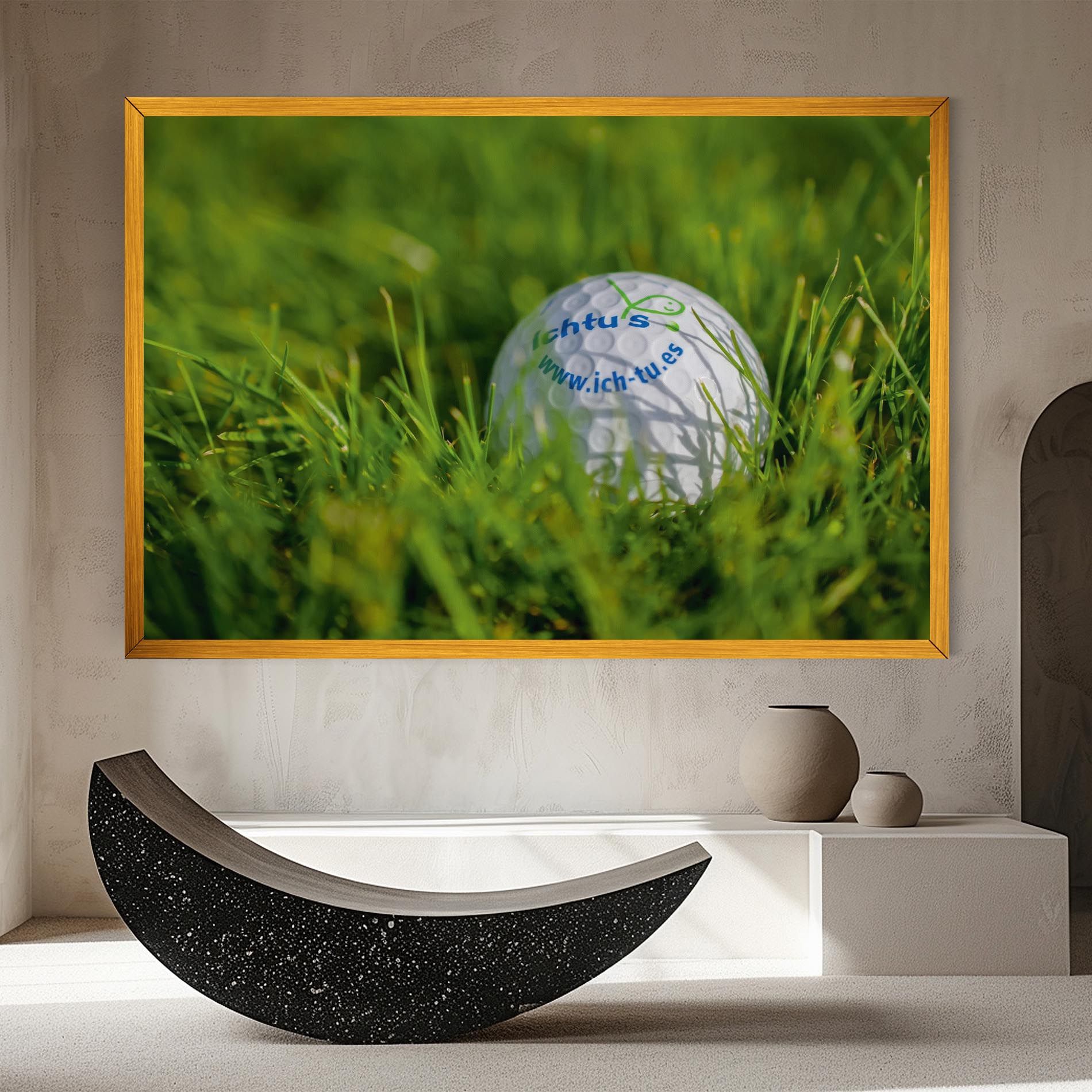 Golf Ball In Grass mockup 8