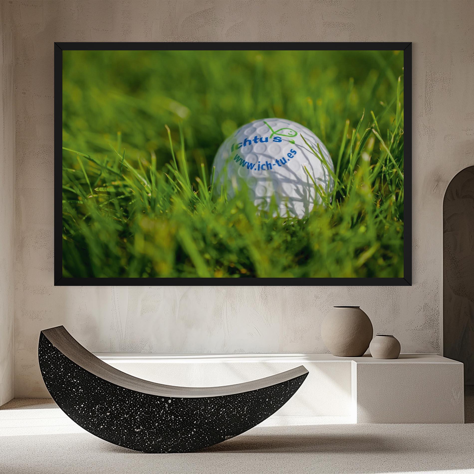 Vászonkép Golf Ball In Grass mockup 8