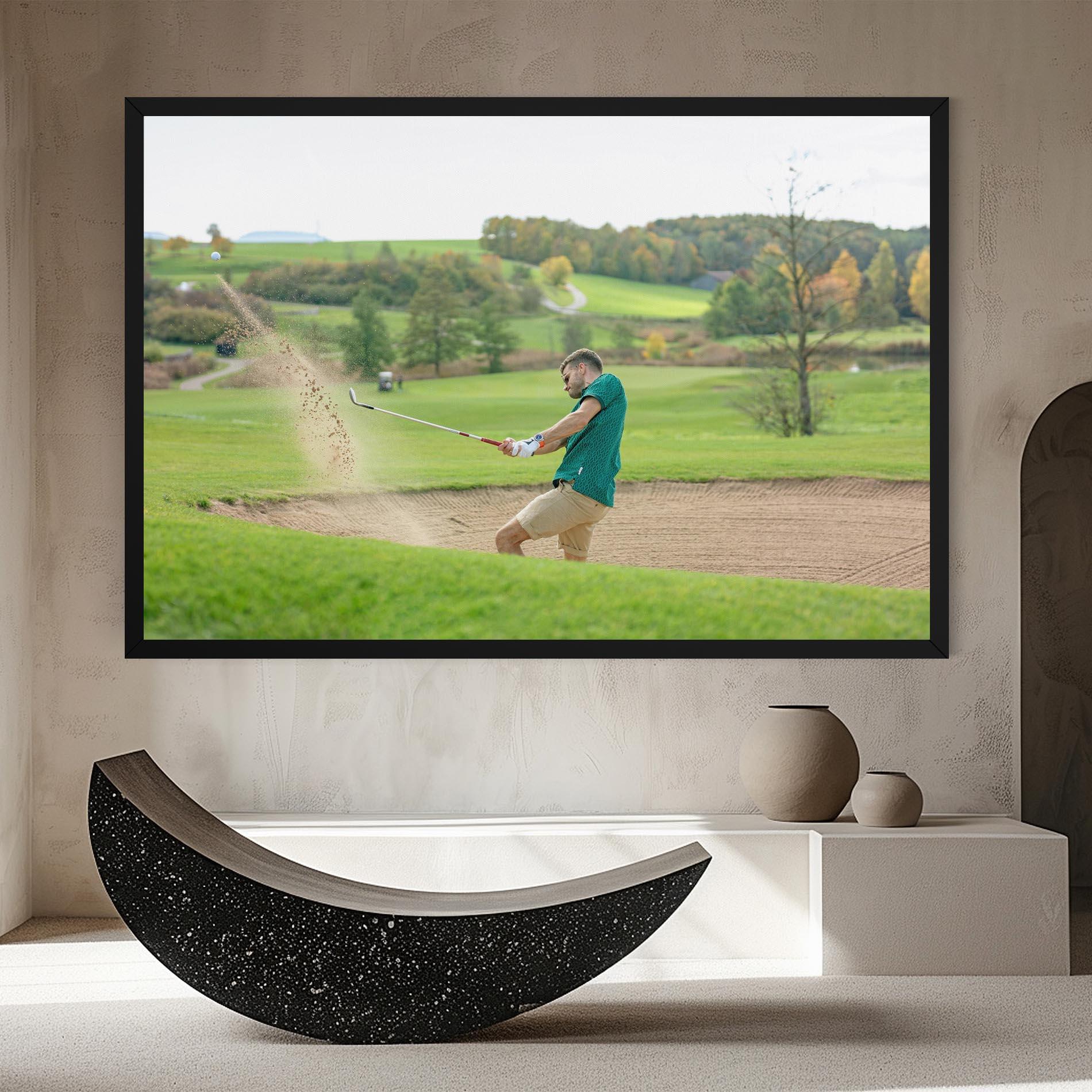 Vászonkép Green Tshirt Golf Player mockup 8