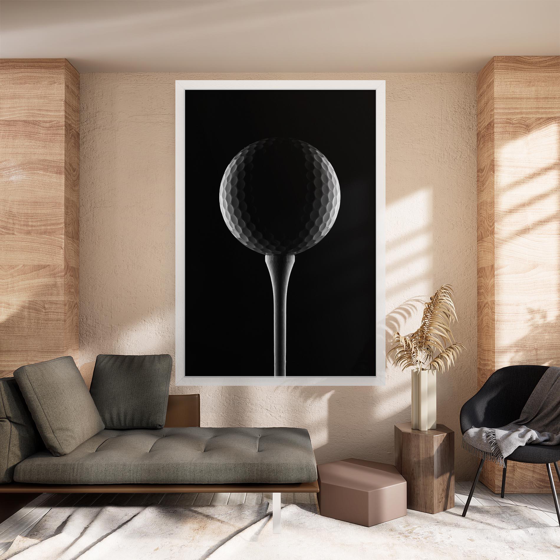 Vászonkép Golf Ball Black mockup 8