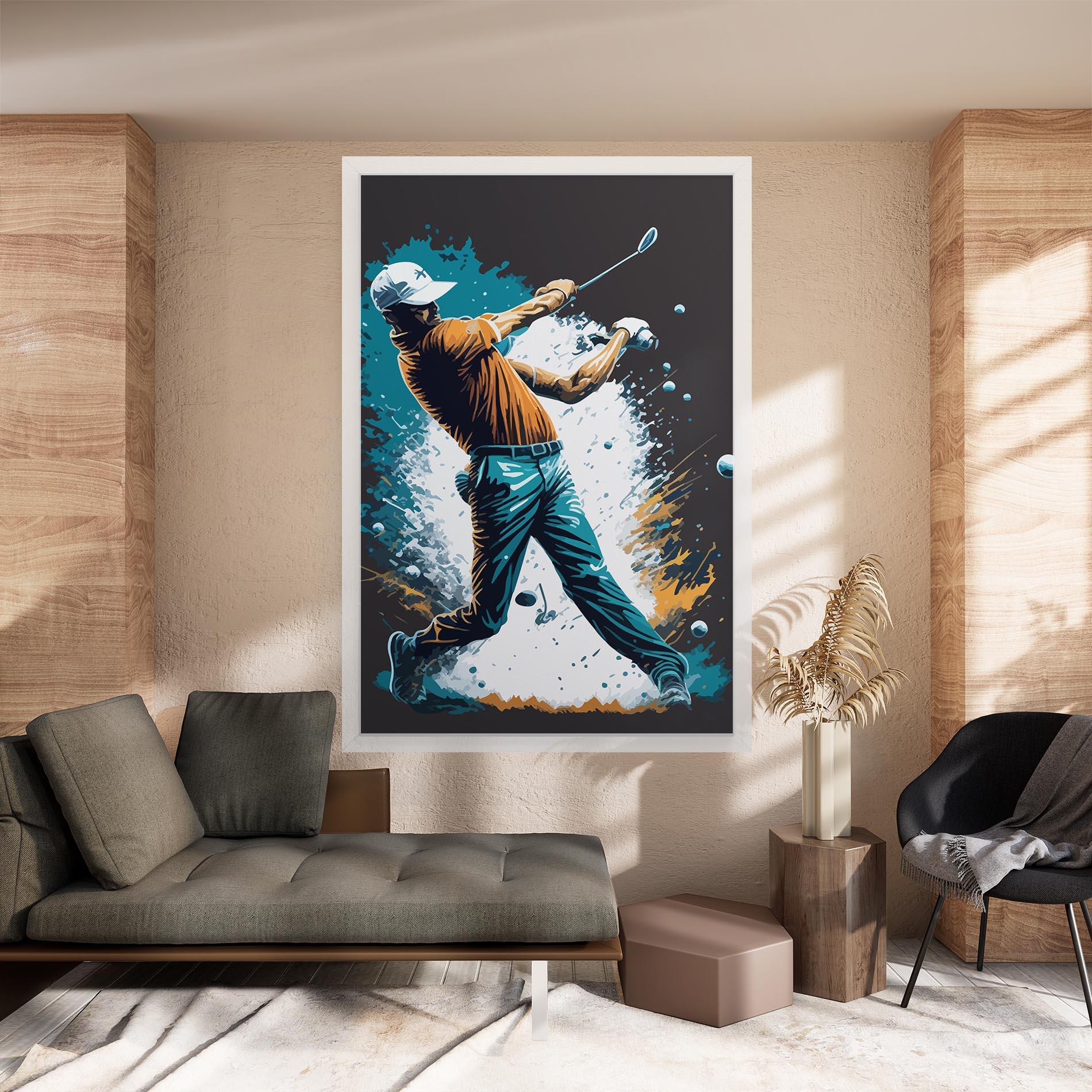 Vászonkép Golf On Grey mockup 8