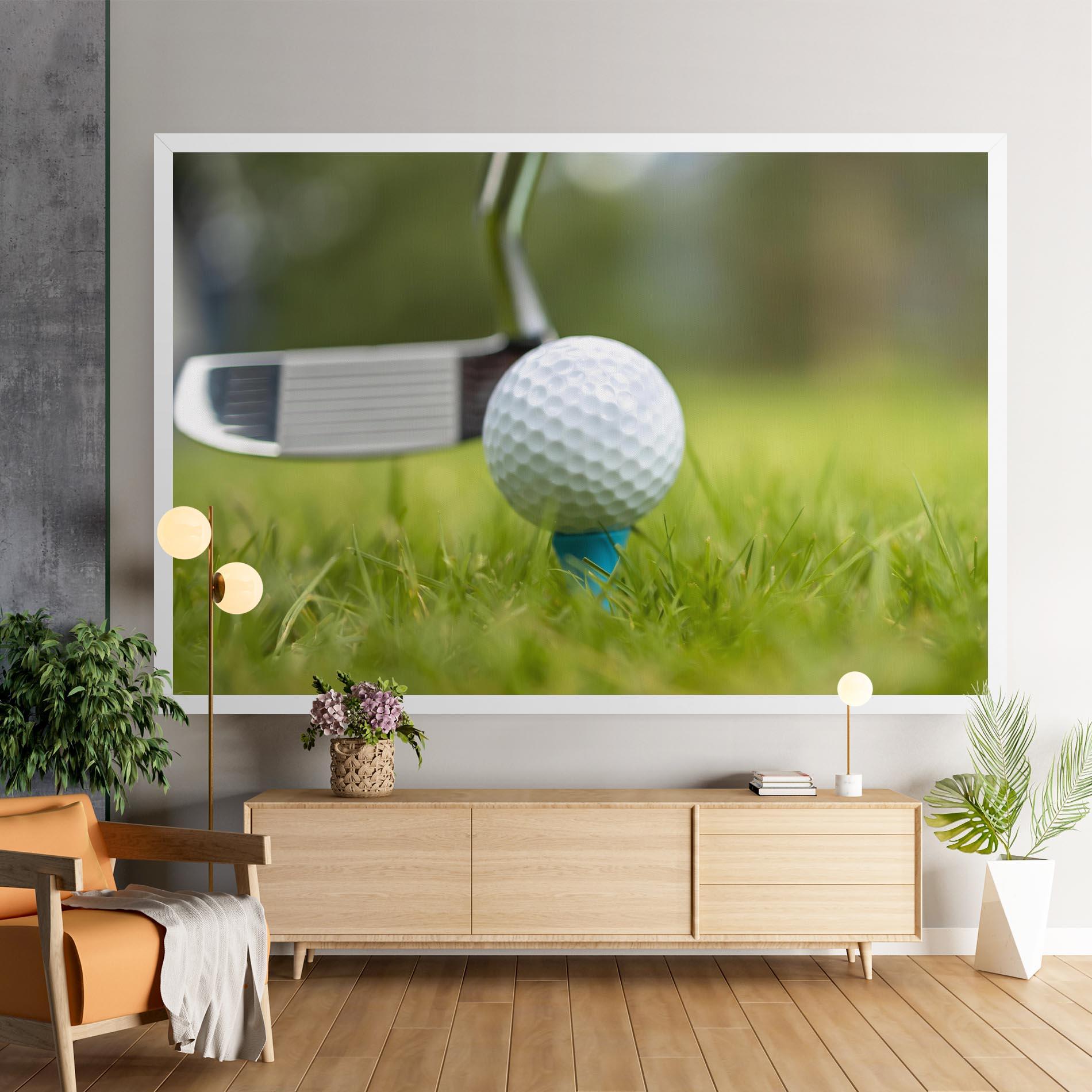 Vászonkép Golf Ball Tee mockup 9