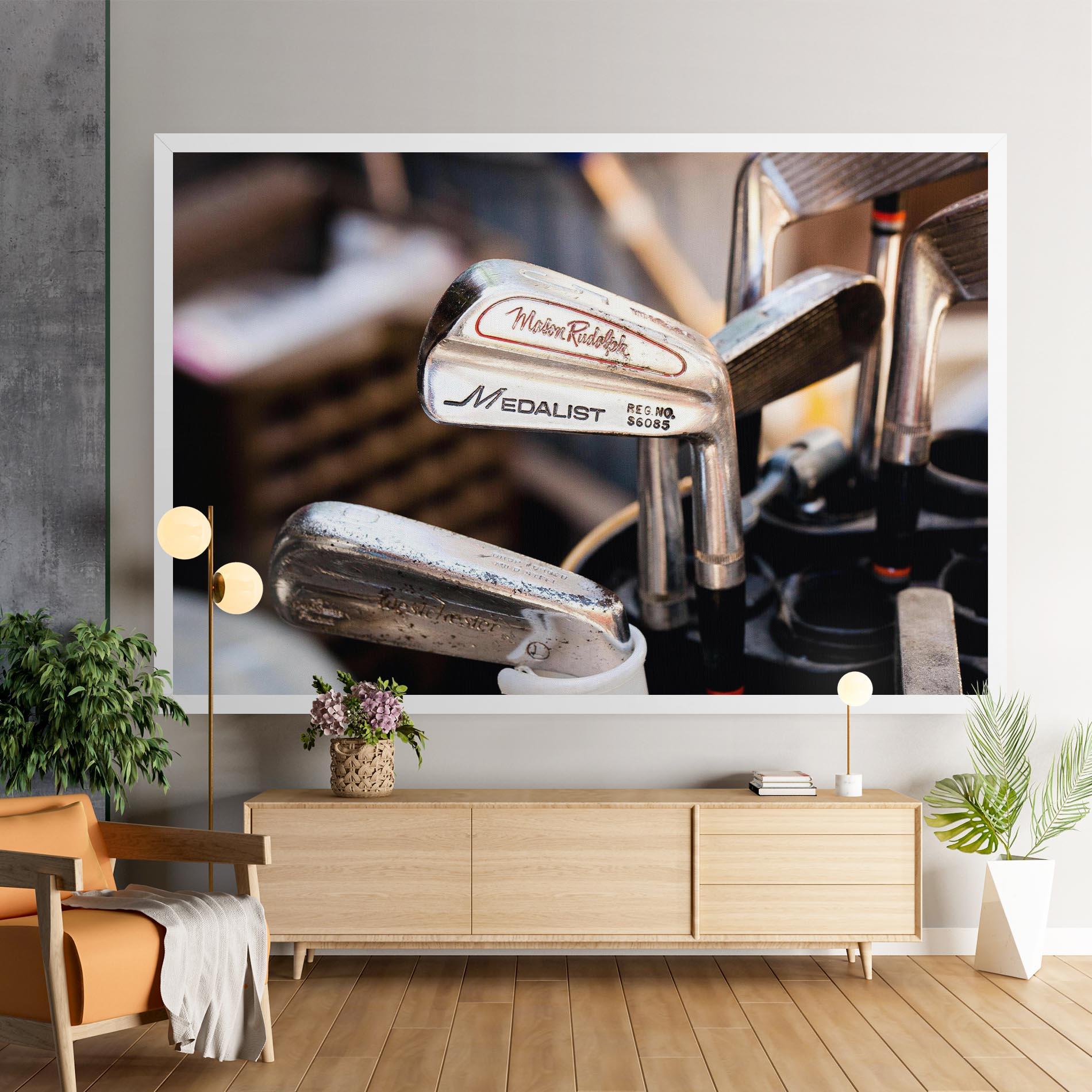 Vászonkép Silver Golf Club mockup 9